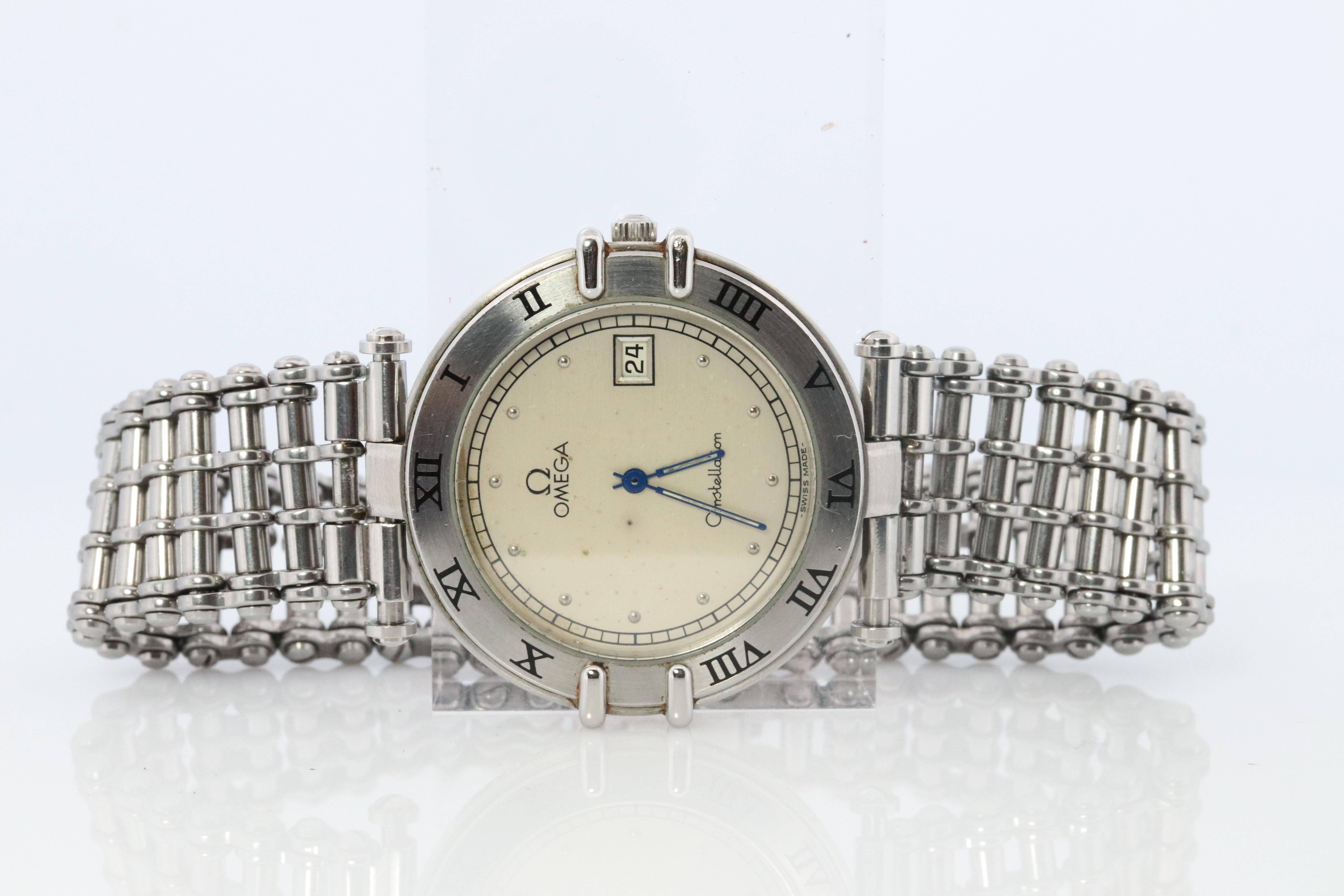 Orologio Omega. Autentico Omega Constellation 1379 Data Quarzo In condizioni buone in vendita a Port Charlotte, FL