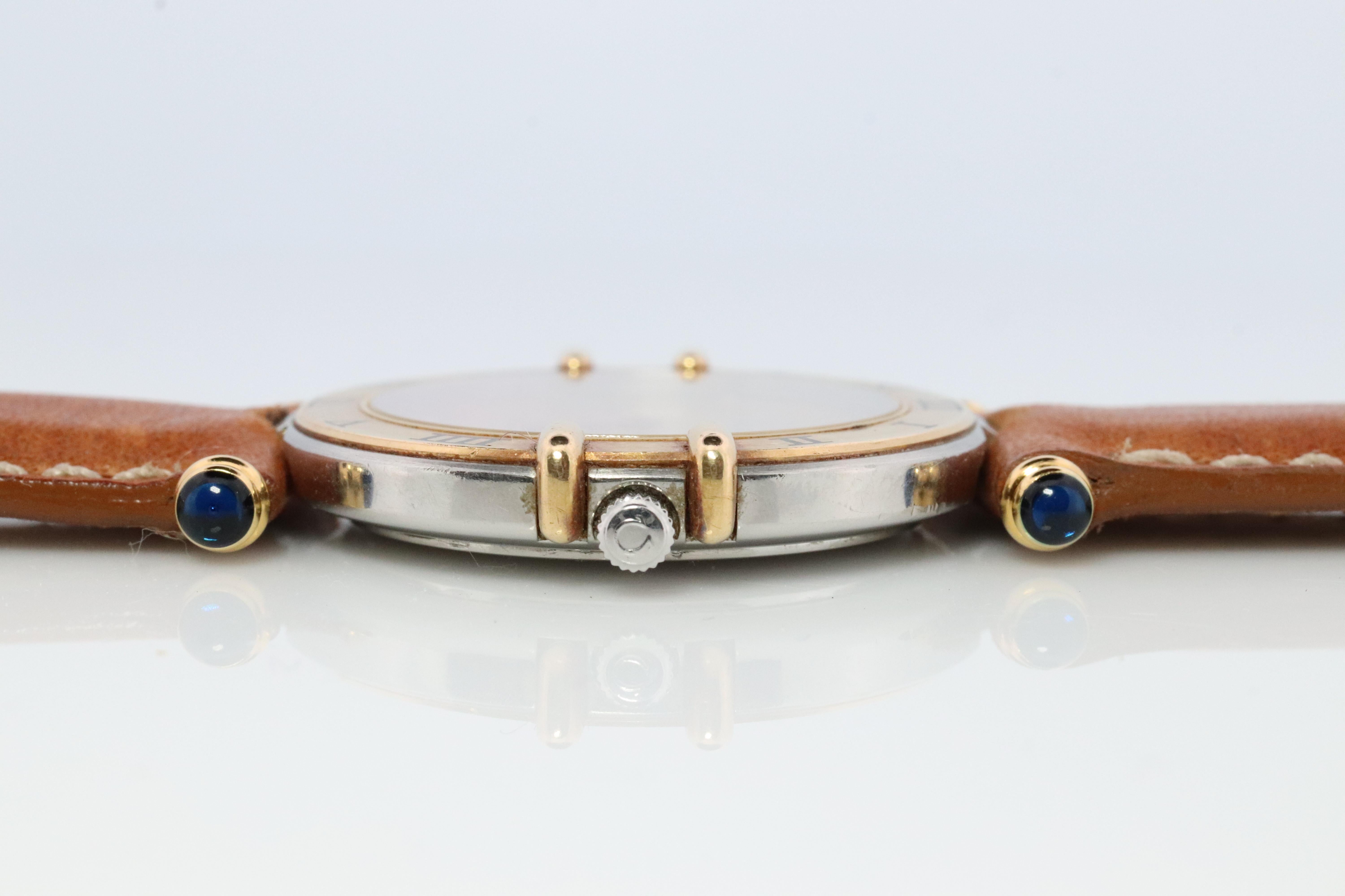 Omega Uhr. Authentischer Omega-Quarz-Konstellation 1379, datierter Quarz 1