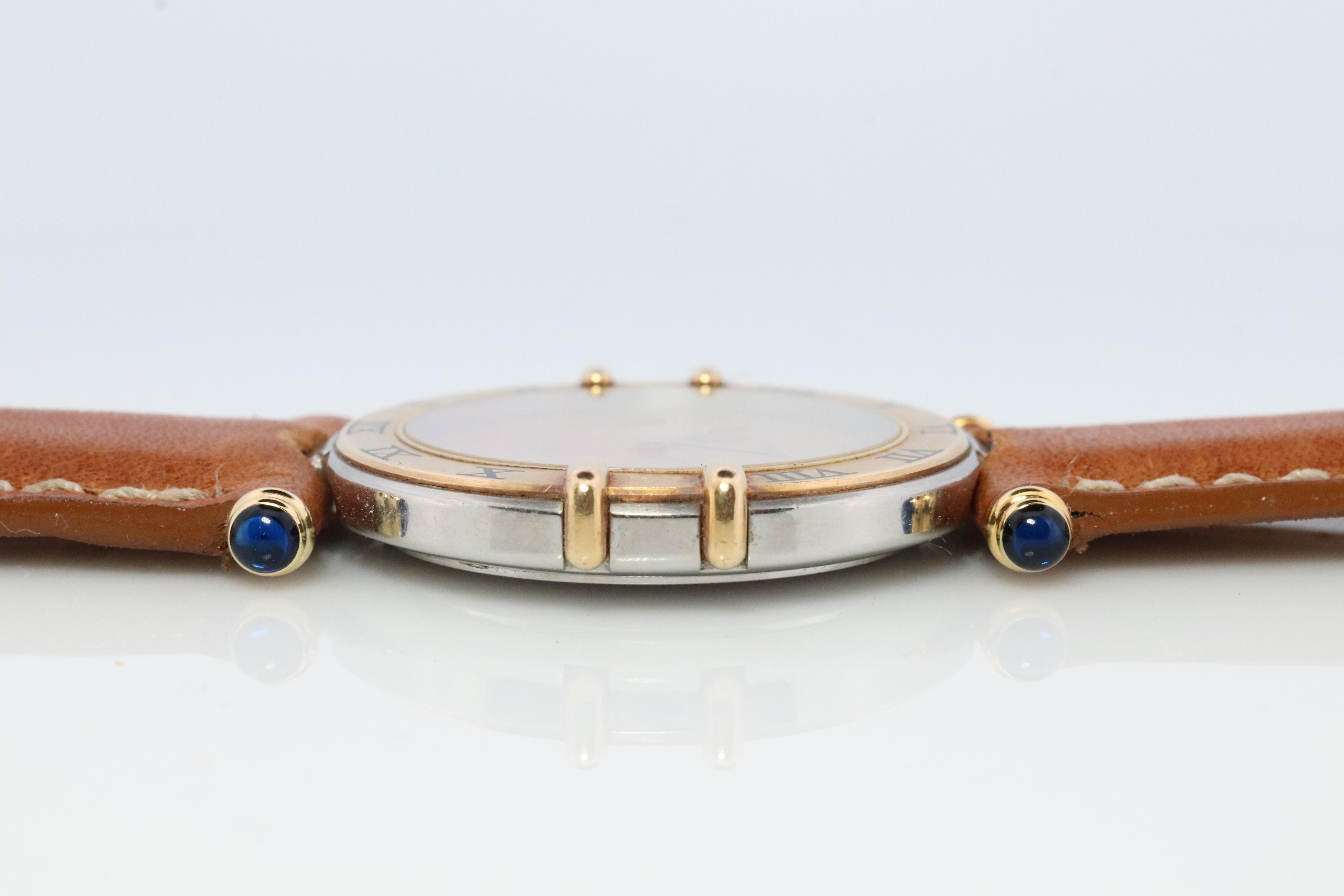Omega Uhr. Authentischer Omega-Quarz-Konstellation 1379, datierter Quarz 2