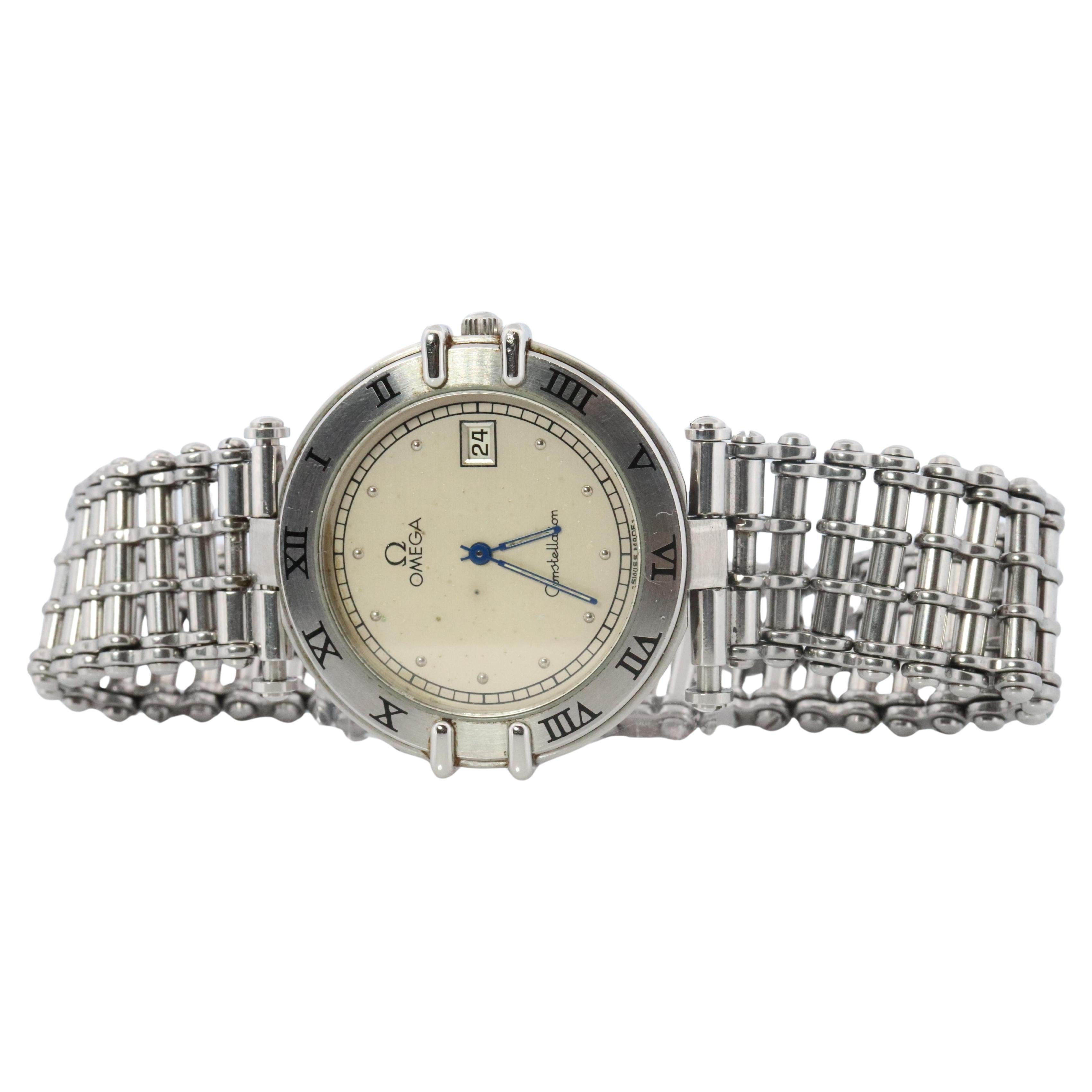 Reloj Omega. Auténtico Omega Constellation 1379 Fecha Cuarzo