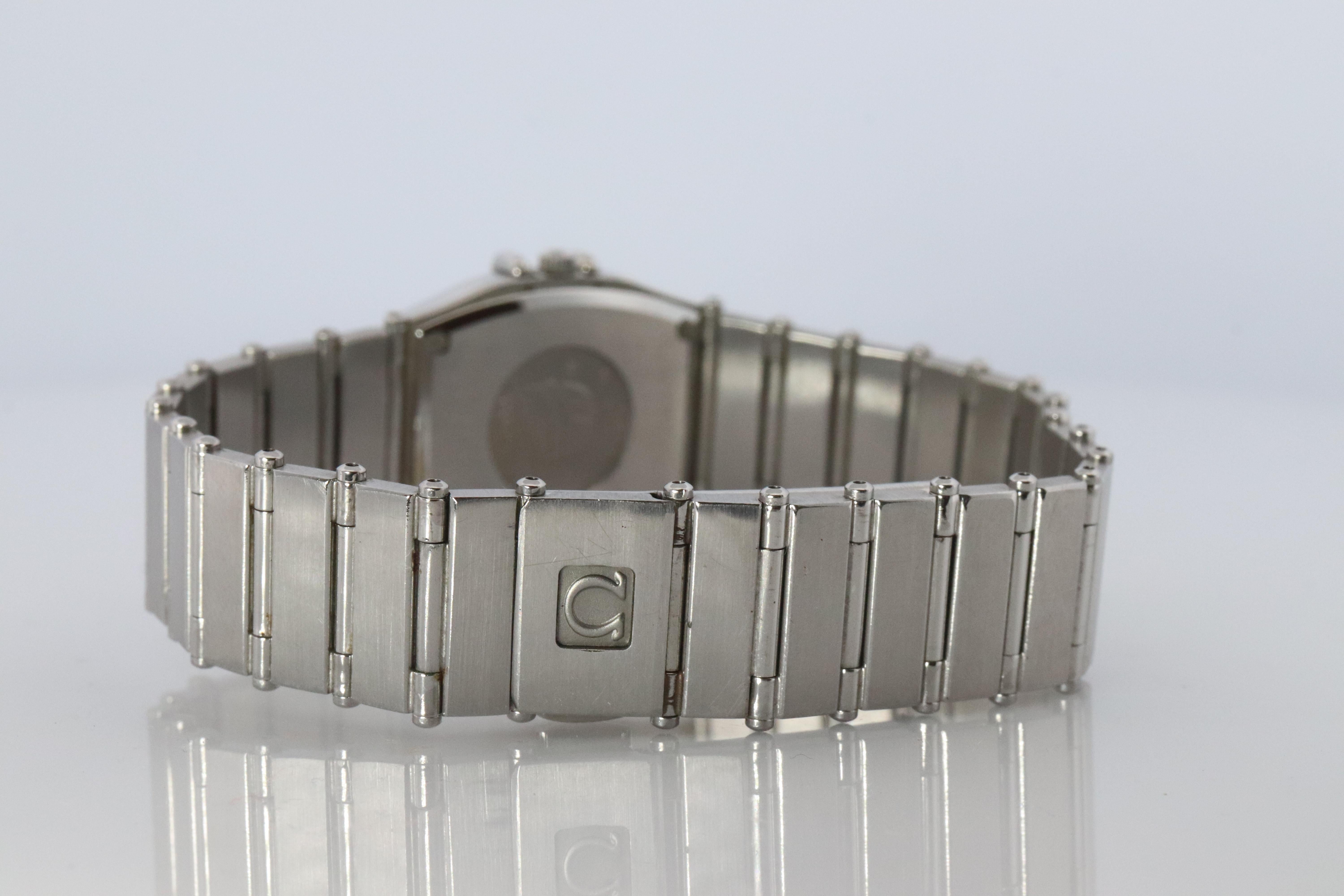 Omega Uhr. Damen Omega 1455 Constellation Barrel Edelstahl im Angebot 3