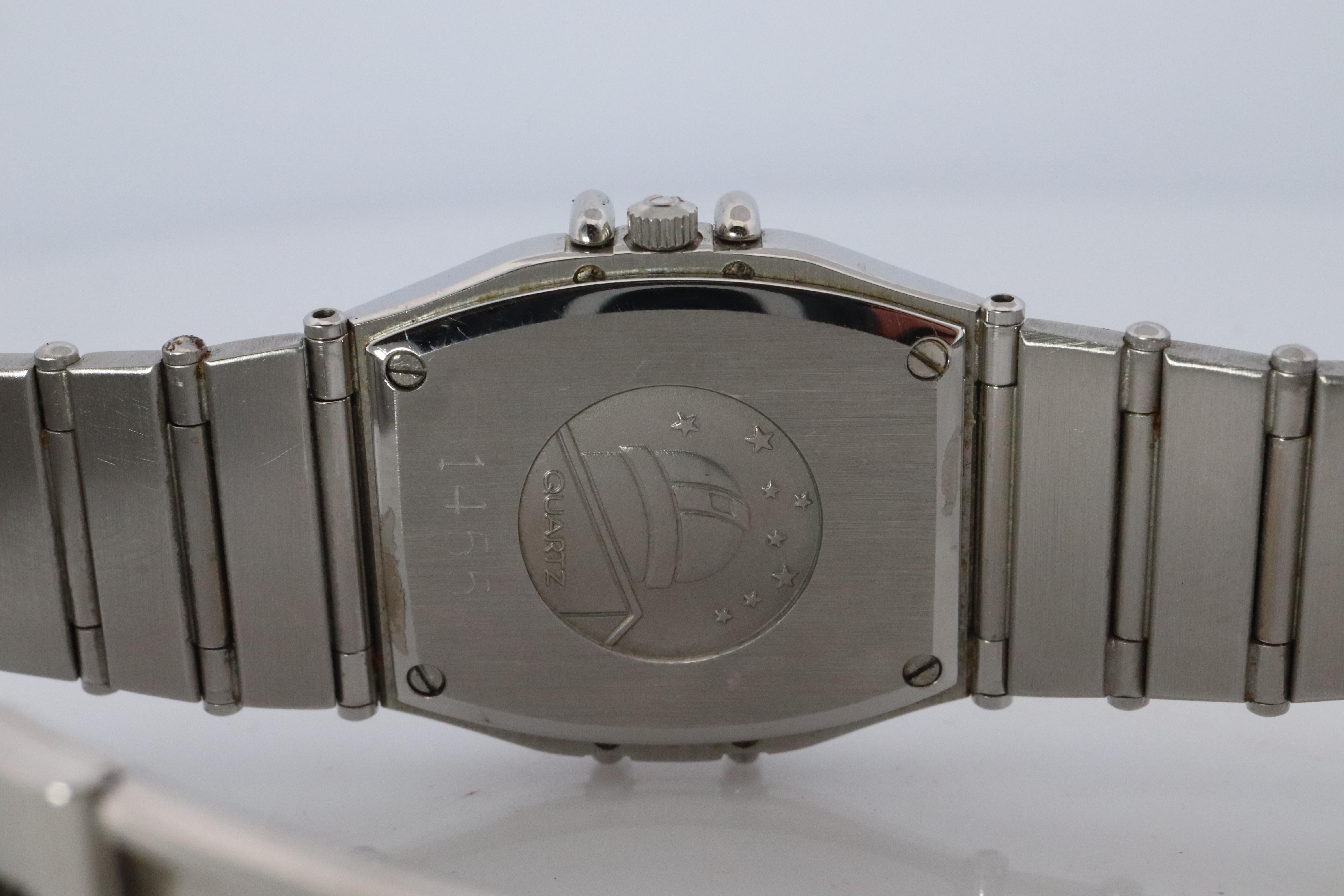 Omega Uhr. Damen Omega 1455 Constellation Barrel Edelstahl im Angebot 6