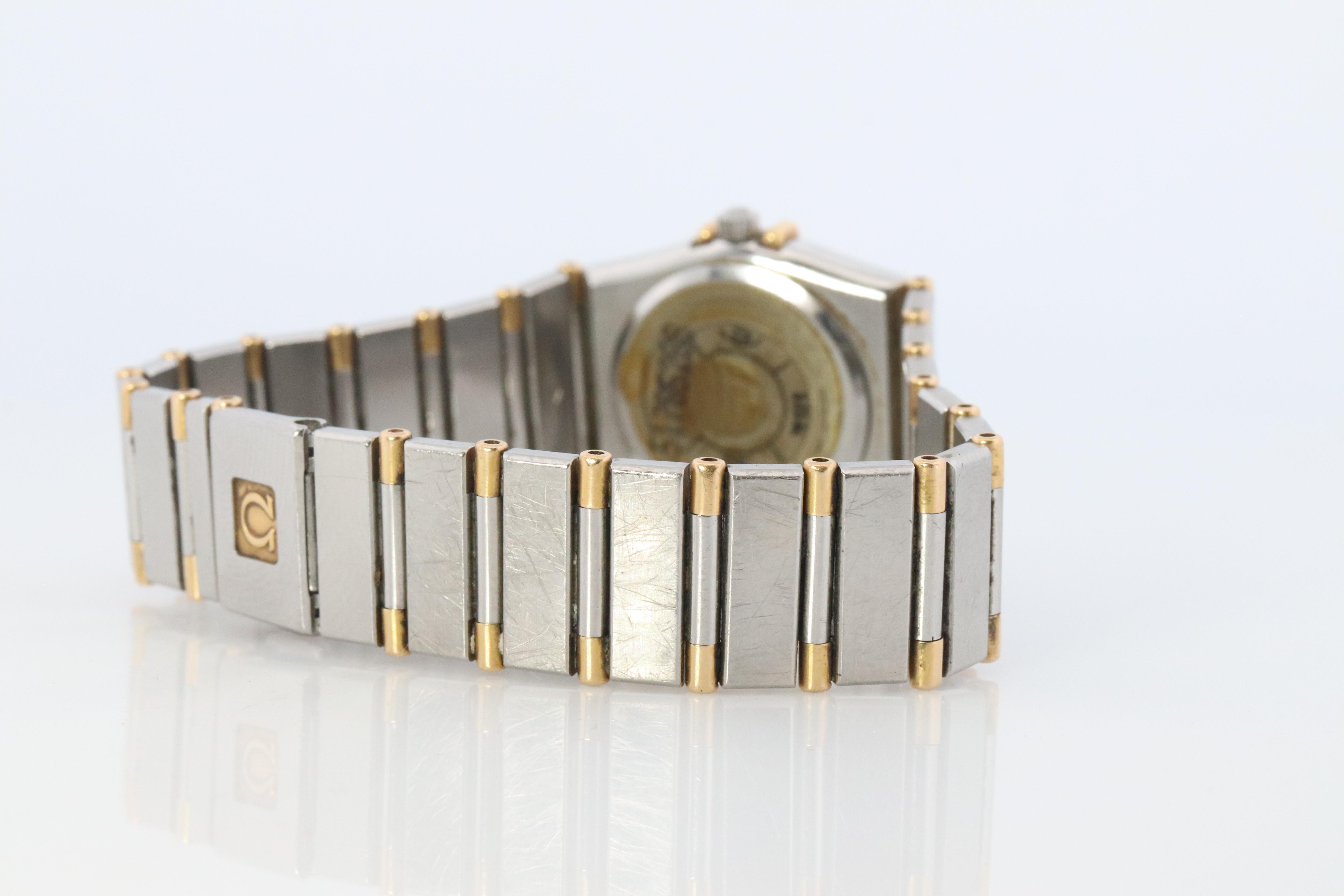 Women's Omega Watch. Ladies Omega  Constellation 18k YG and SS. For Sale