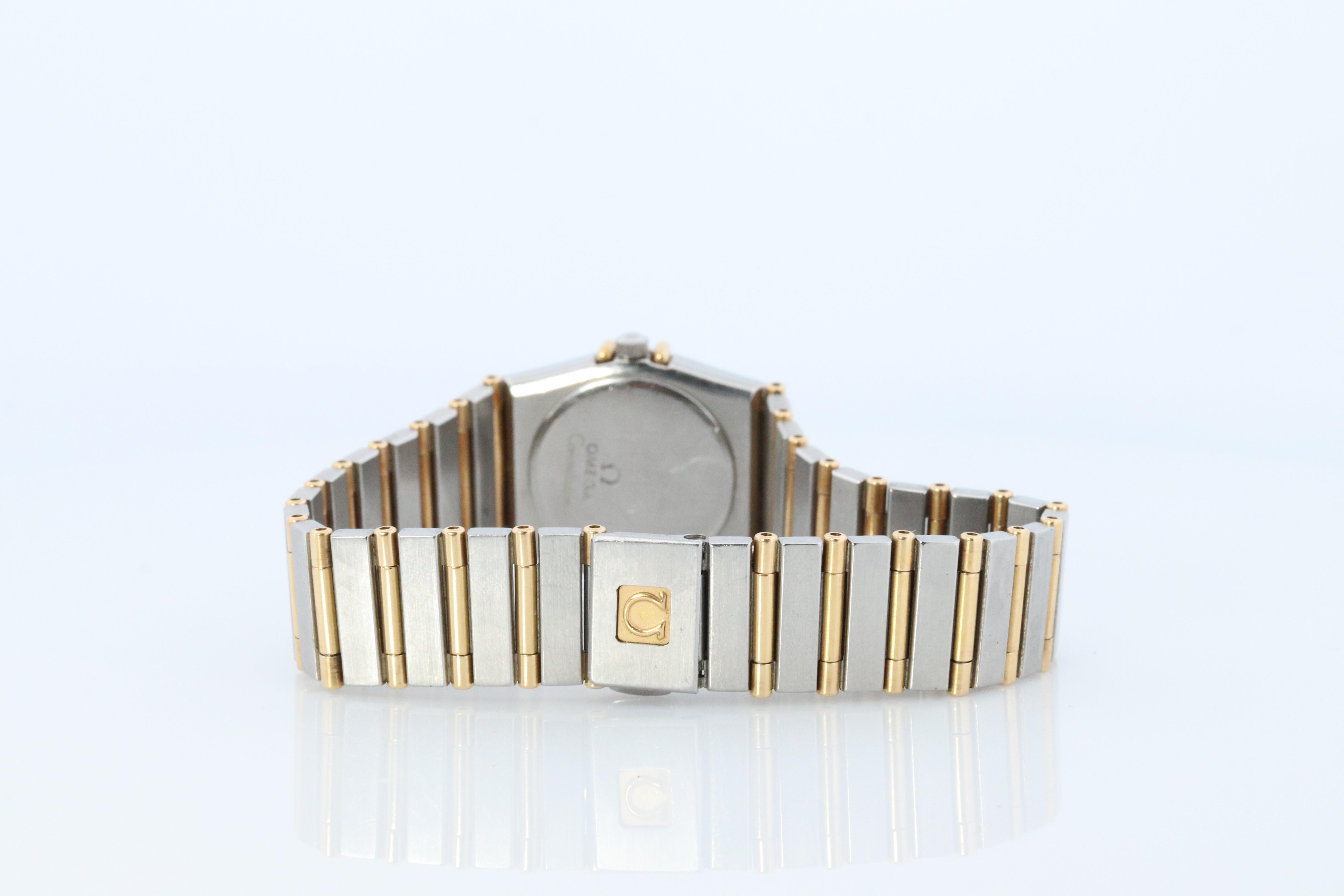 Omega Uhr. Damen Omega Constellation 18k YG und SS. 1