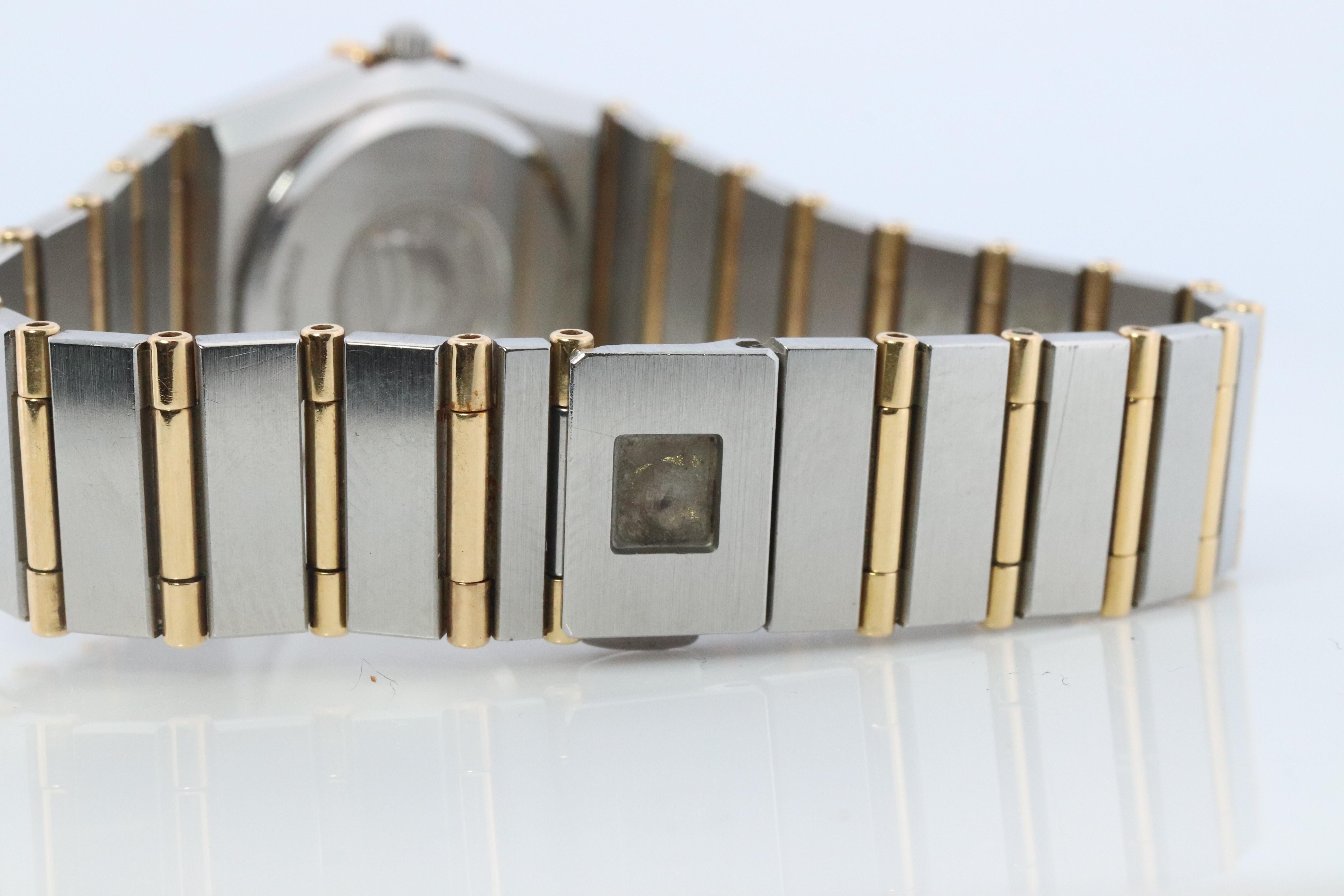 Omega Uhr. Damen Omega Constellation 18k YG und SS. 2