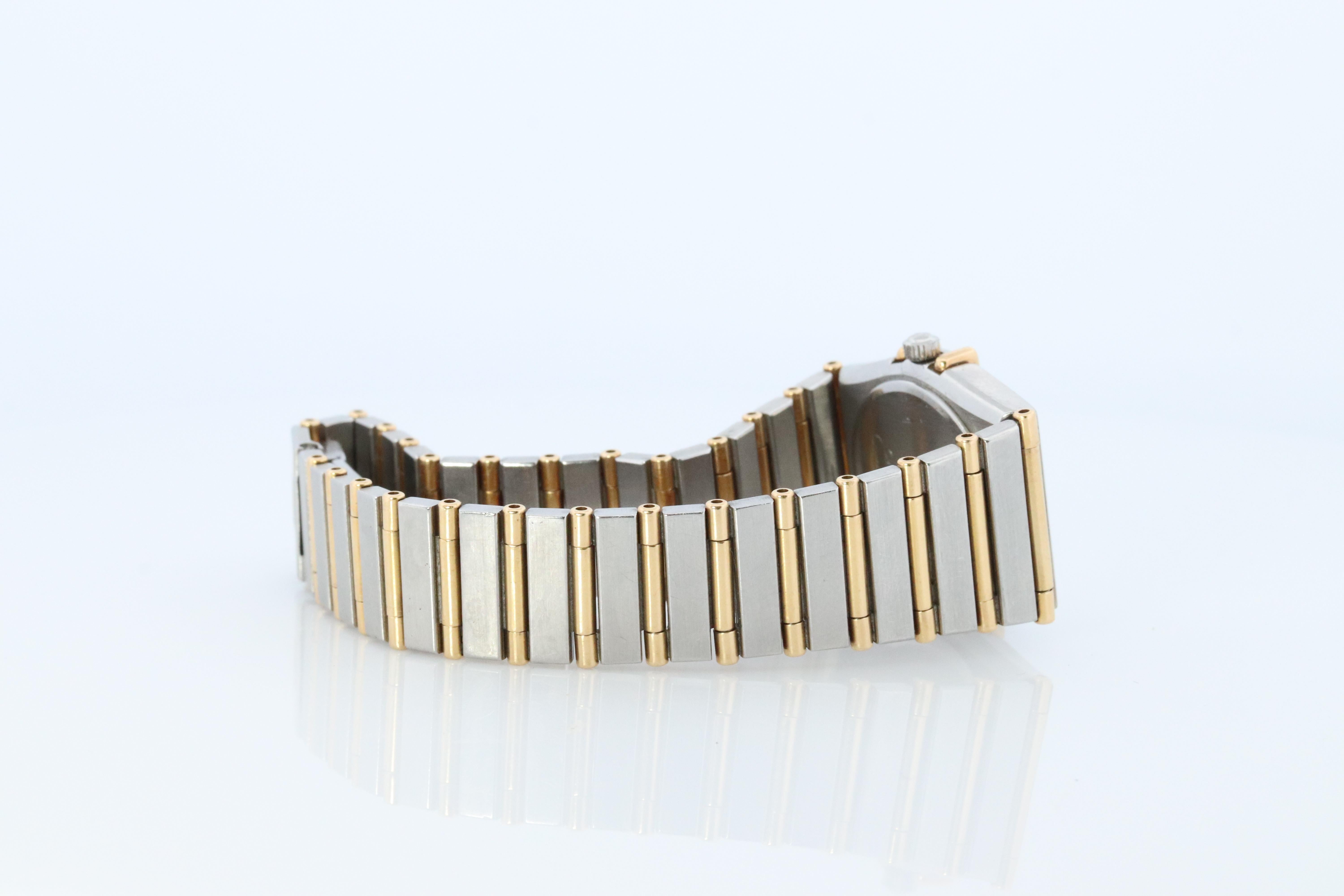 Omega Uhr. Damen Omega Constellation 18k YG und SS. 2