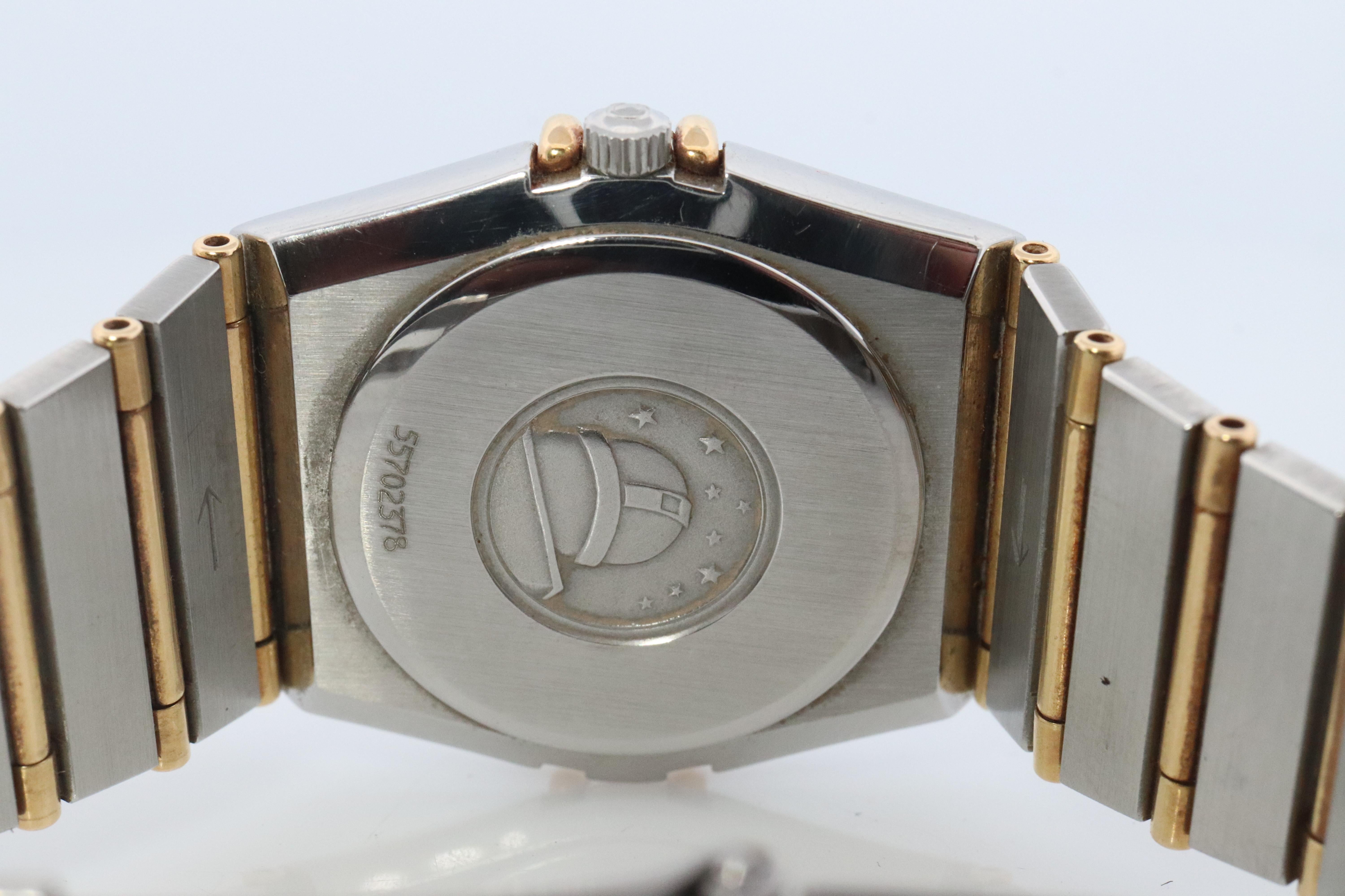 Omega Uhr. Damen Omega Constellation 18k YG und SS. 3