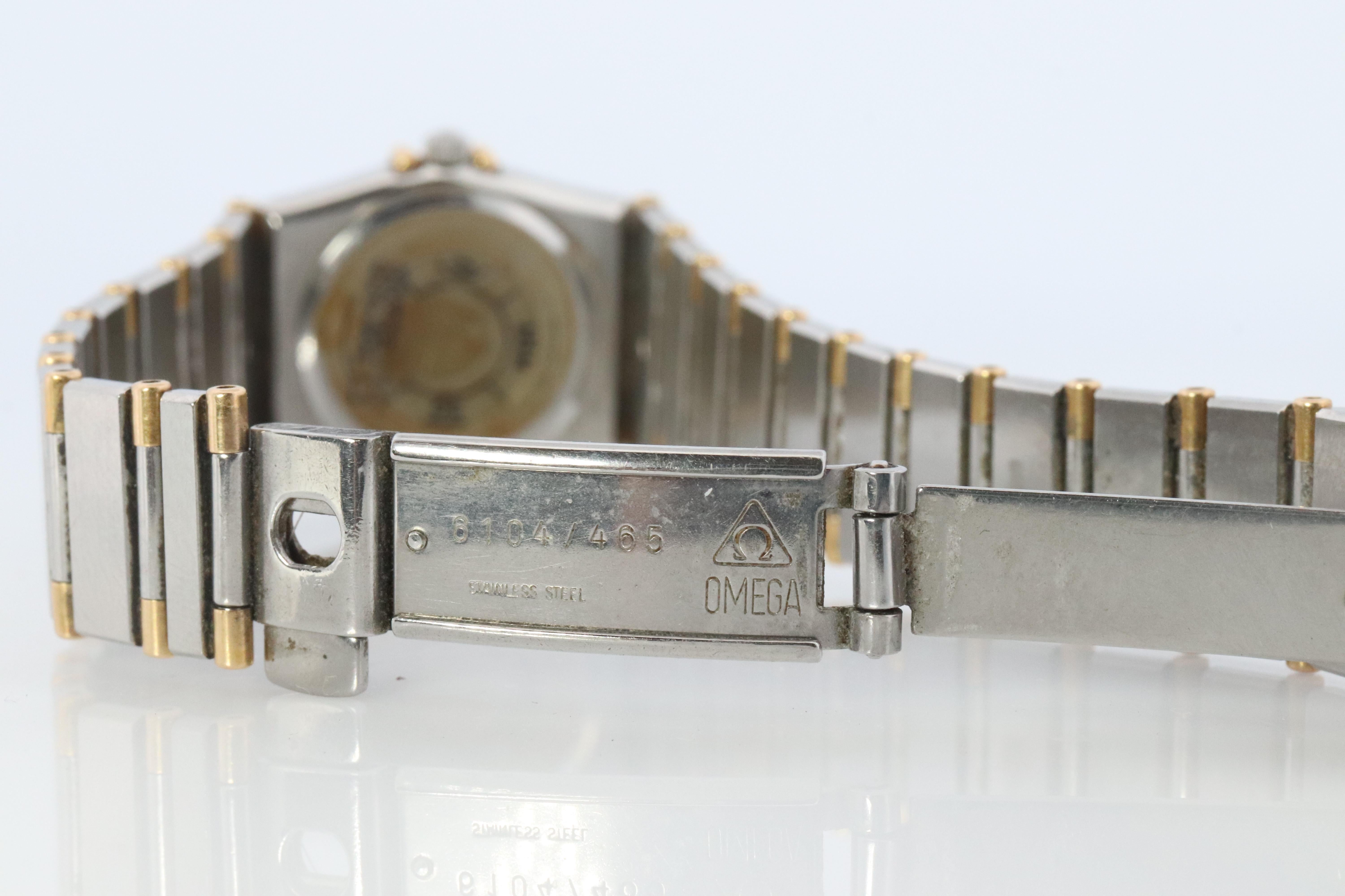 Omega Watch. Ladies Omega  Constellation 18k YG and SS. For Sale 2