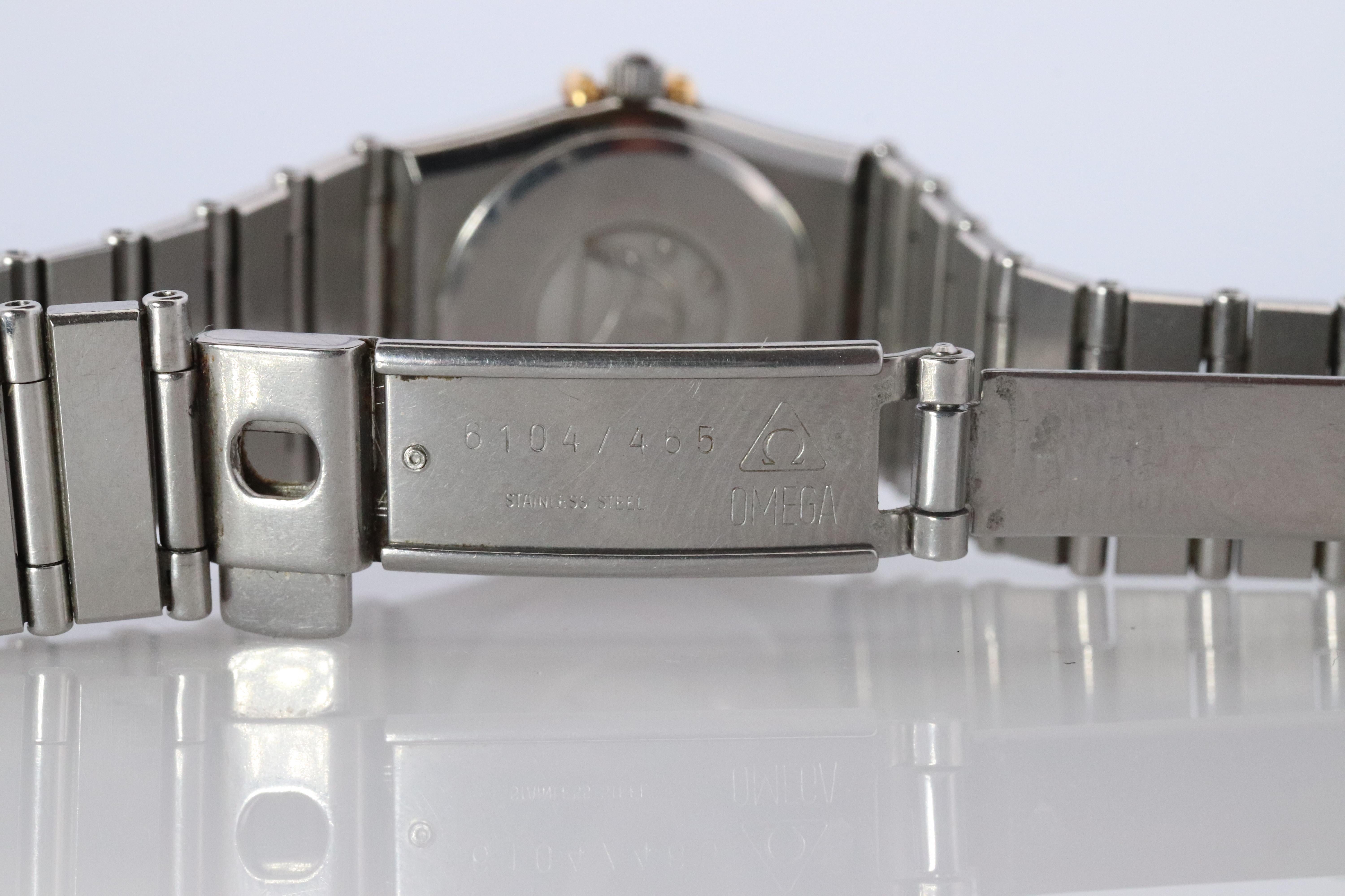 Omega Watch. Ladies Omega  Constellation 18k YG and SS. For Sale 2