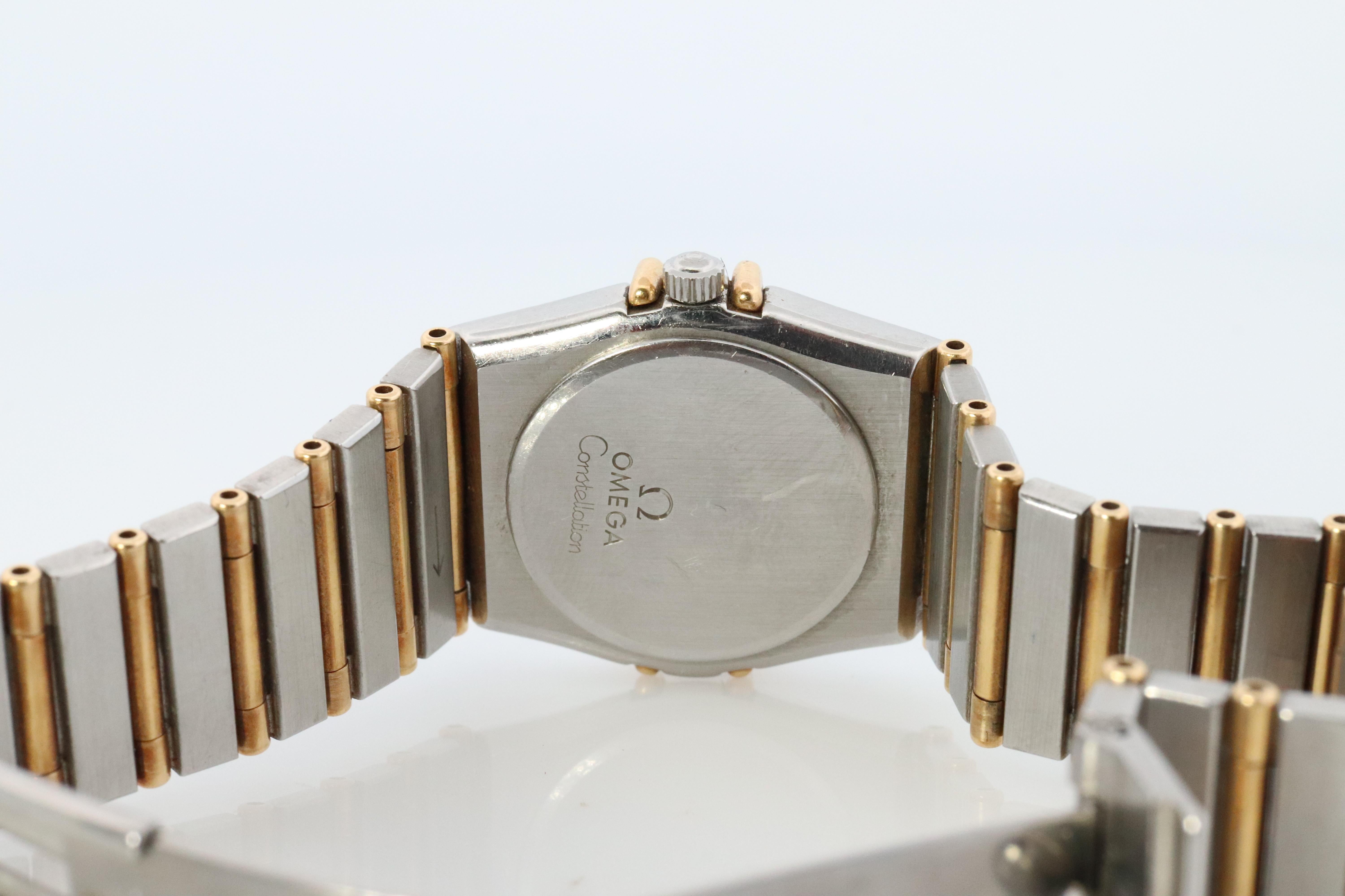 Omega Uhr. Damen Omega Constellation 18k YG und SS. 3