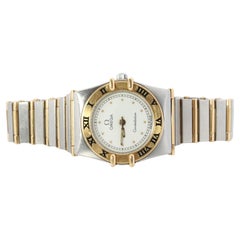 Omega Uhr. Damen Omega Constellation 18k YG und SS.