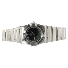 Omega Watch. Ladies Omega  Constellation Black Dial Womens Wristwatch