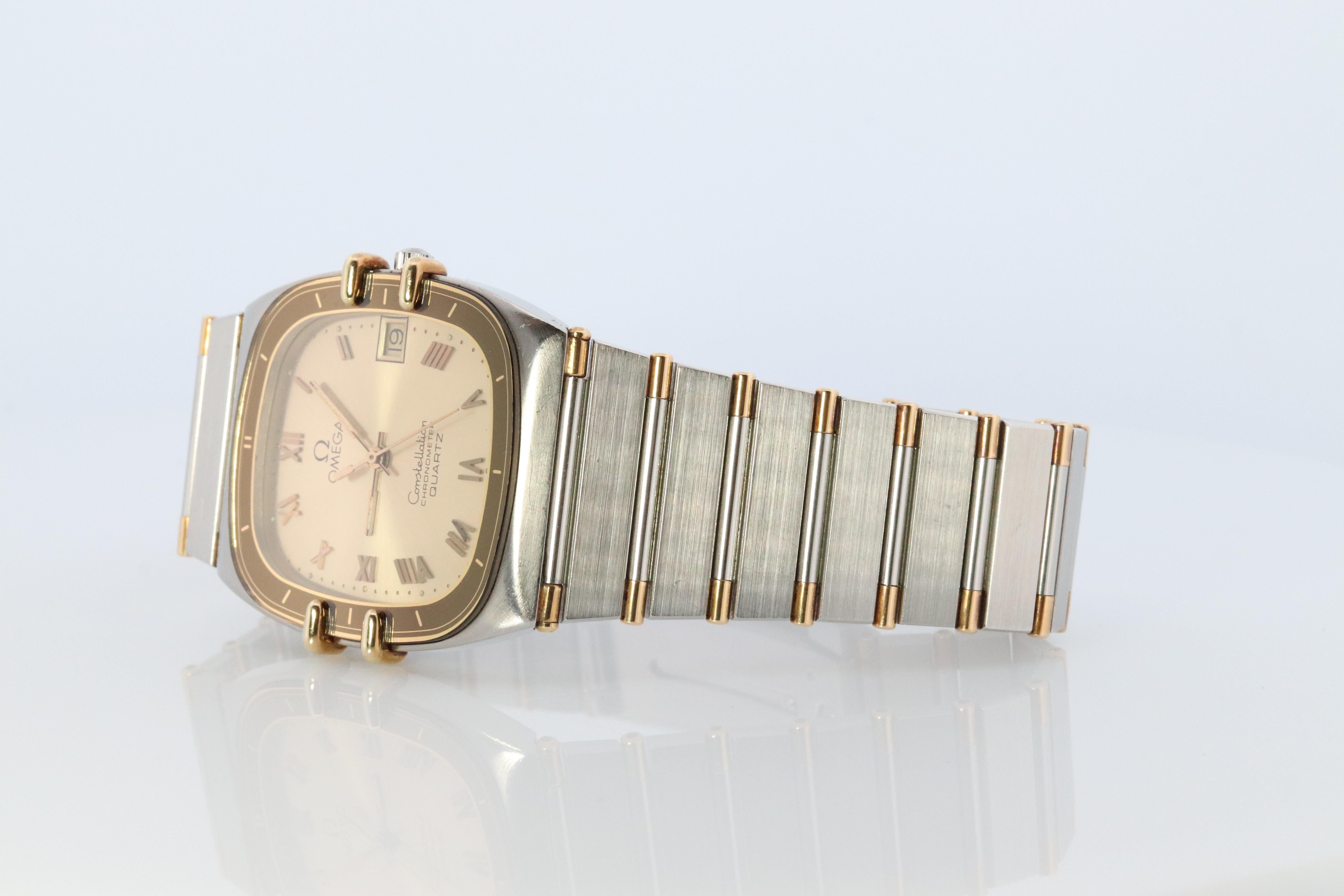 Men's Omega Watch.  Omega Constellation Chronometer Quartz 1431 Date Wristwatch.