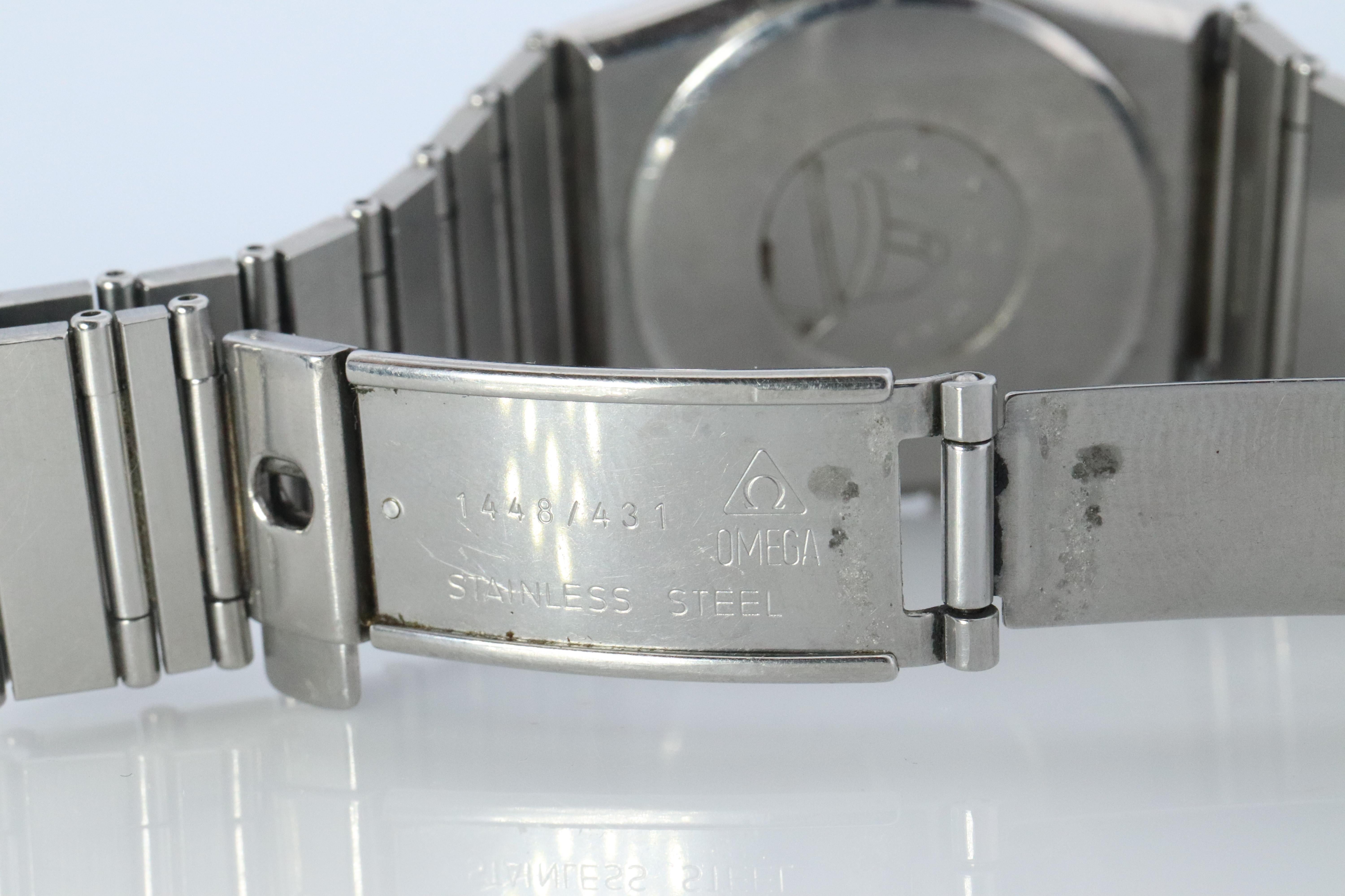 Omega Watch.  Omega Constellation Quartz 1448 Date Wristwatch. Mens Omega For Sale 3