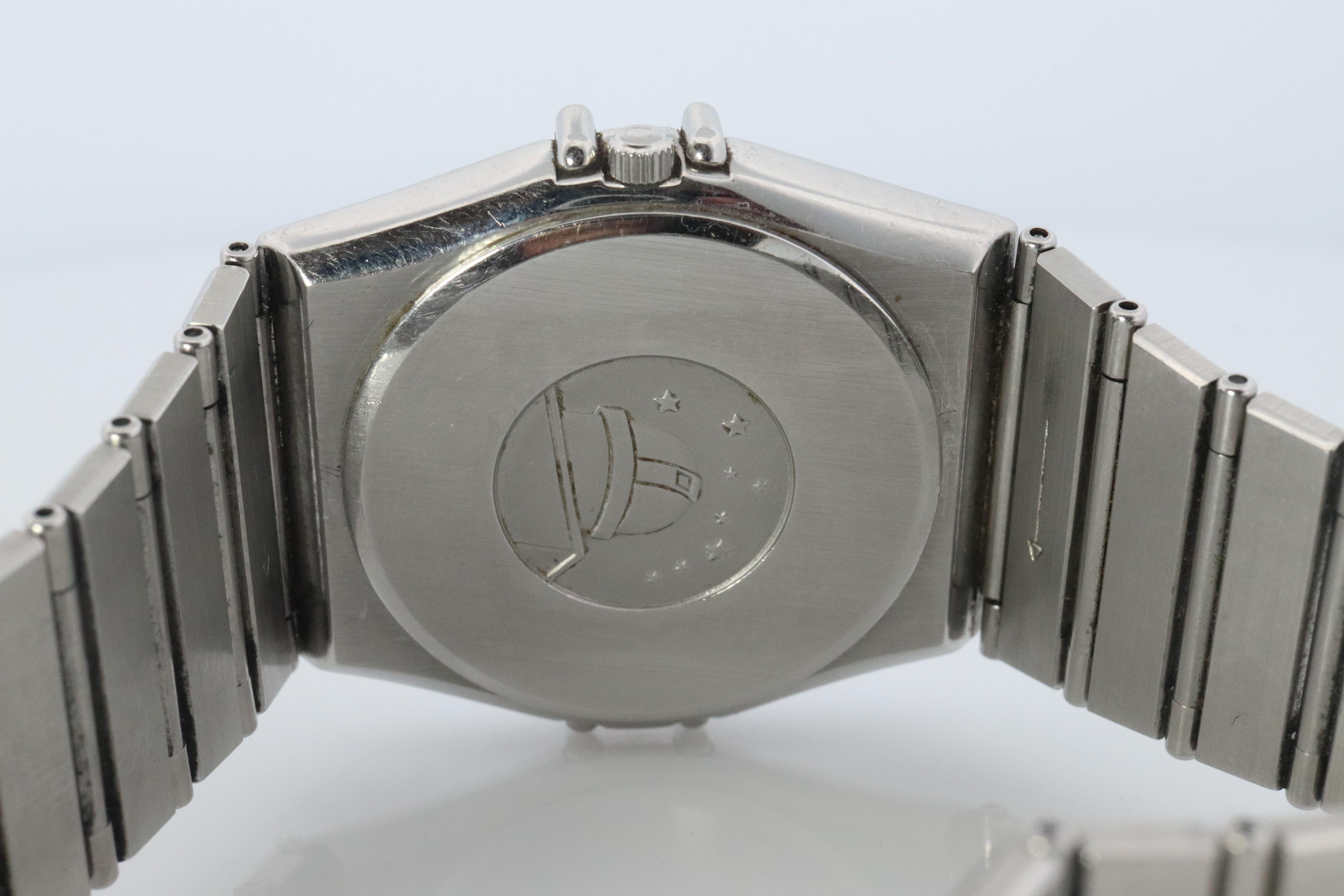 Omega Watch.  Omega Constellation Quartz 1448 Date Wristwatch. Mens Omega For Sale 4