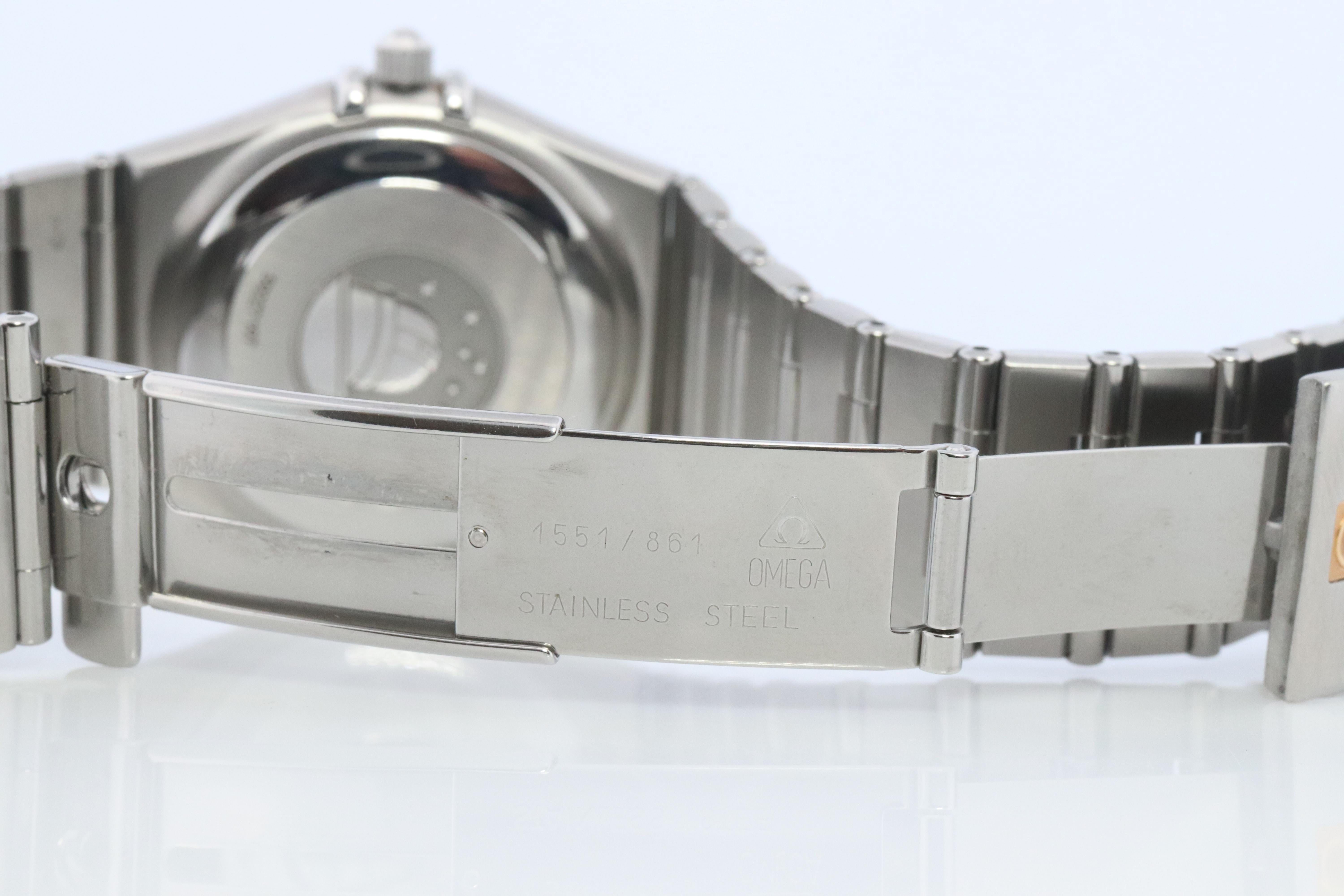 Omega Watch.  Omega Constellation Quartz 1552 Date Wristwatch. Mens Omega For Sale 1