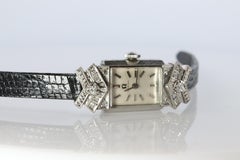 Omega watch. Omega Platinum and Diamond Vintage Ladies wristwatch