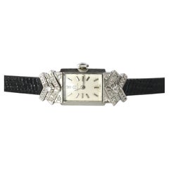 Omega watch. Omega Platinum and Diamond Vintage Ladies wristwatch