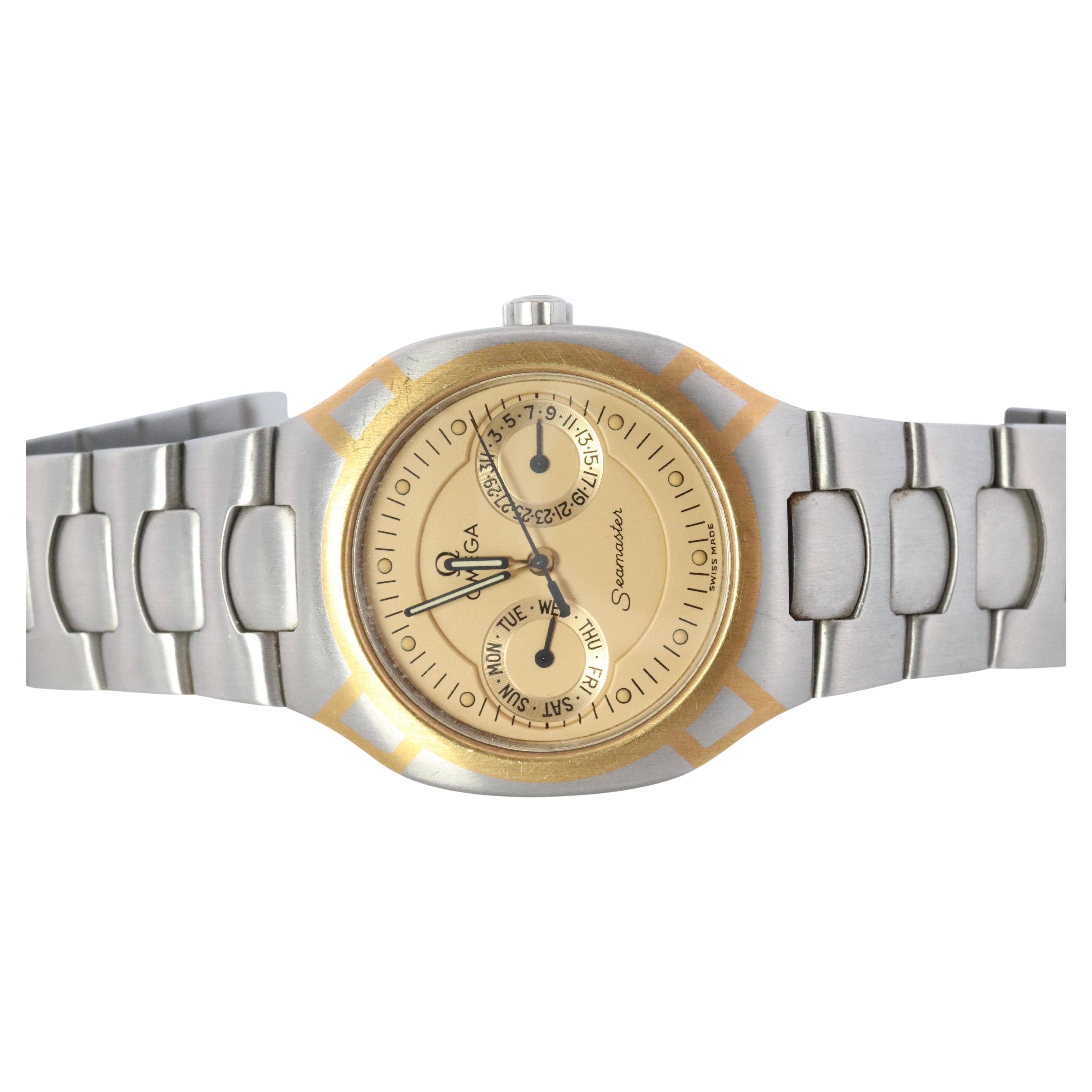 Montre Omega.  Montre-bracelet Omega Seamaster Polaris à date et quartz. Omega pour hommes
