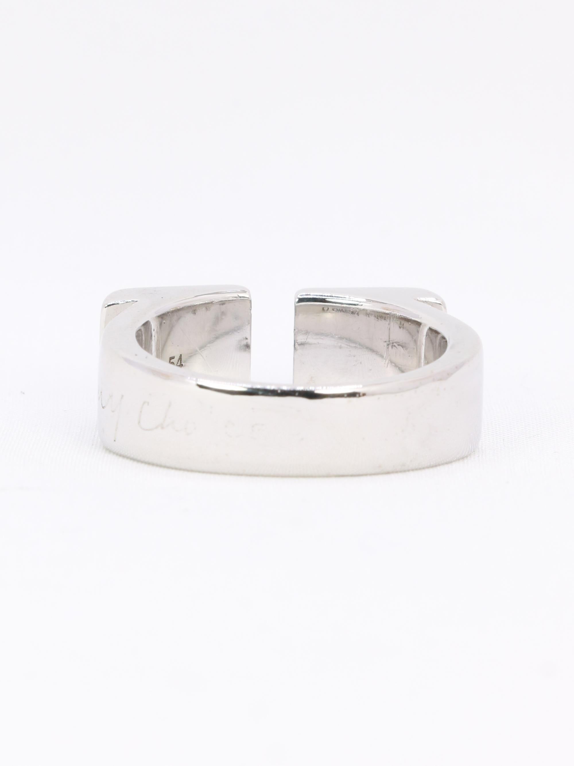 De las mujeres Anillo OMEGA de oro blanco y diamantes en venta