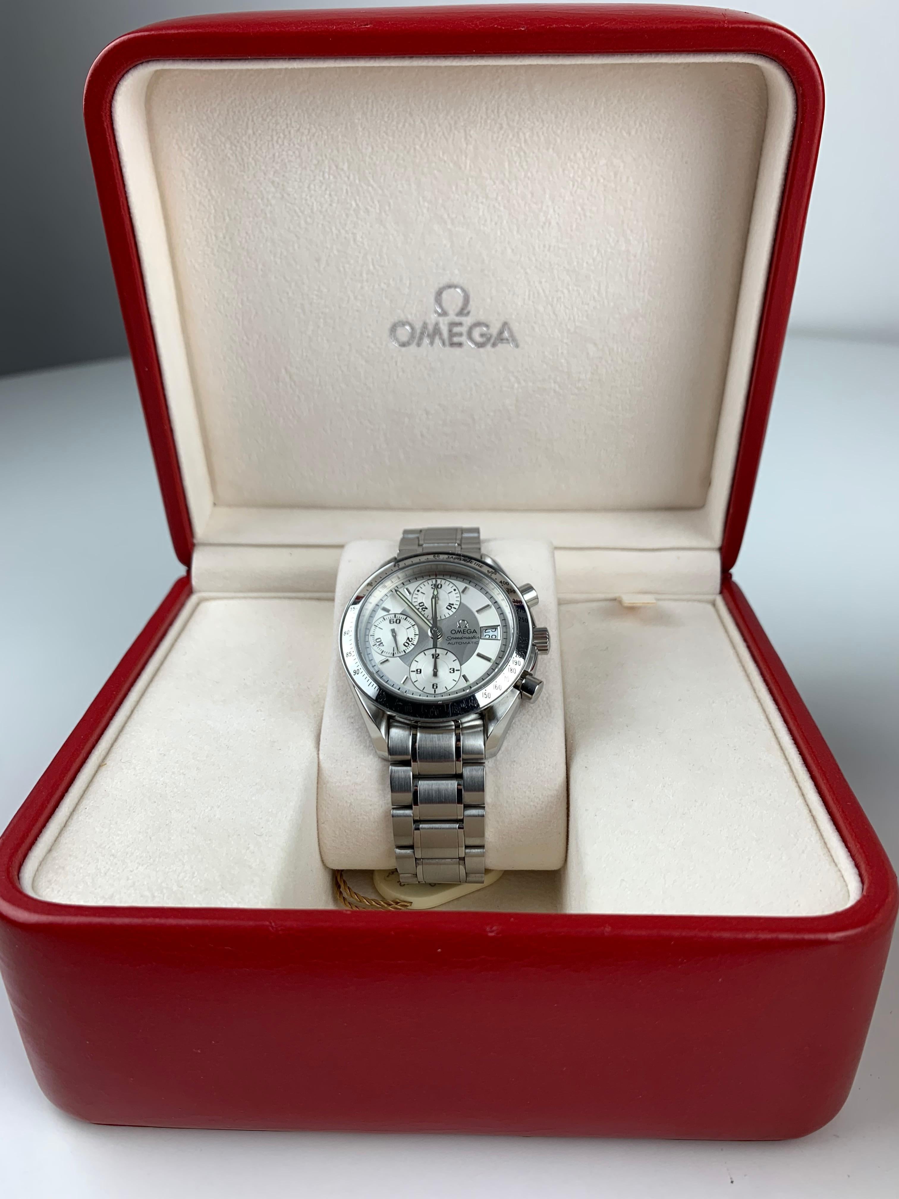 Omega Weiße Speedmaster 3513.30,00 Uhr im Zustand „Gut“ im Angebot in  London, GB