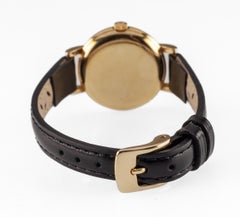 Omega Women's 18k Gold Mechanical Hand-Winding Watch Ref #442 w/ Leather Band