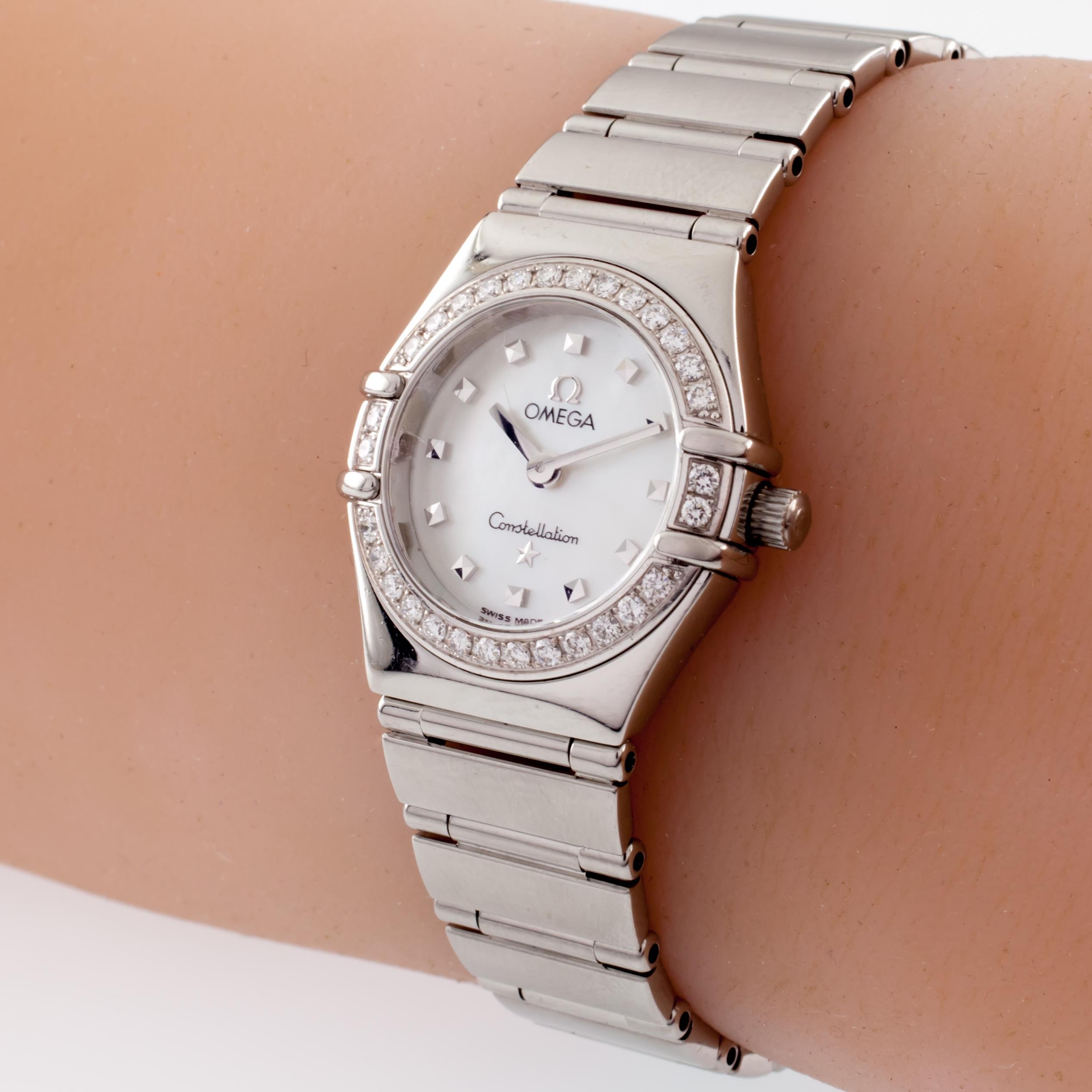 omega constellation diamond bezel