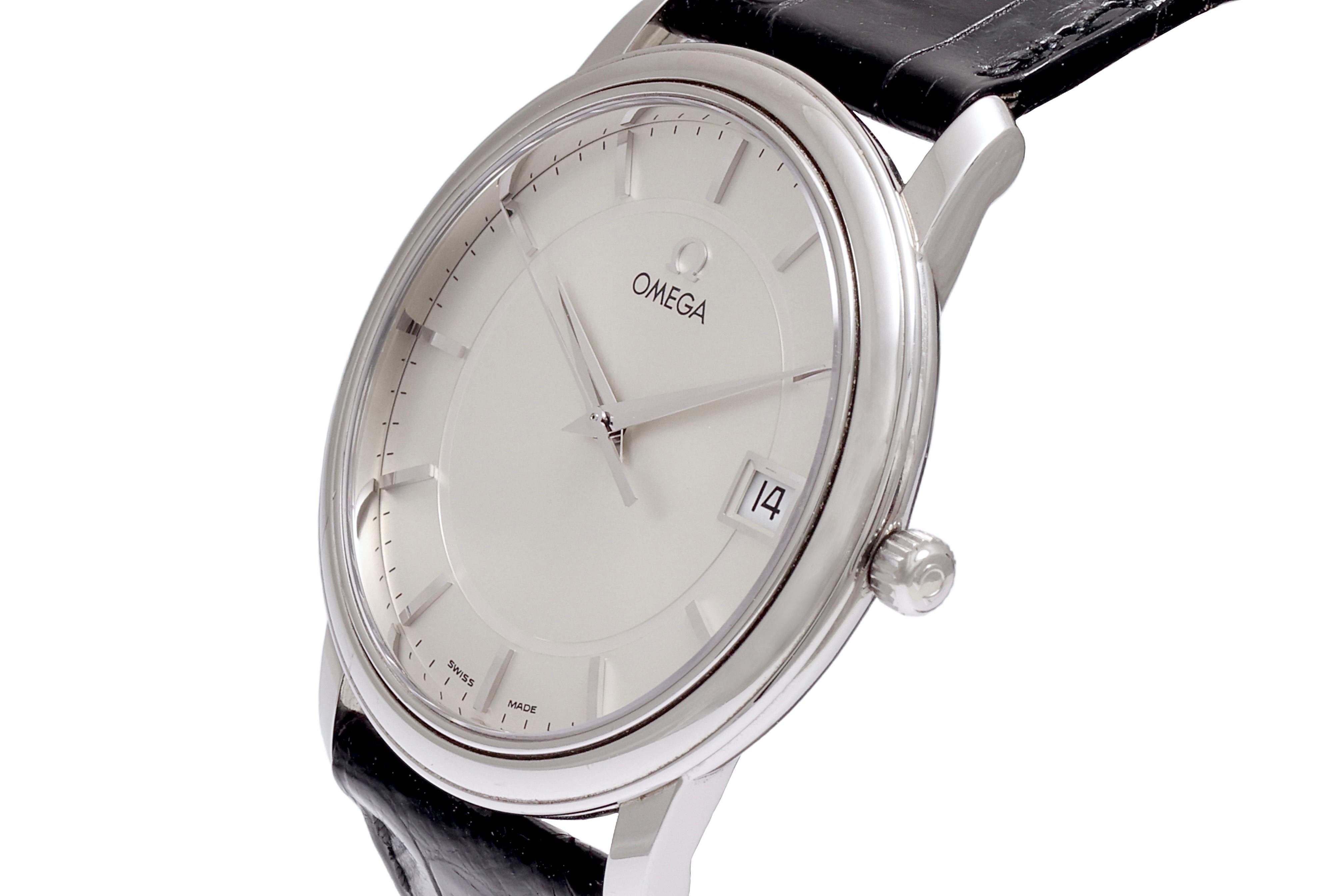 Omega Wrist Watch, Steel, Quartz, Top Condition For Sale 1