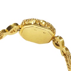 Omega Yellow Gold and Diamond Ladies Quartz Wristwatch