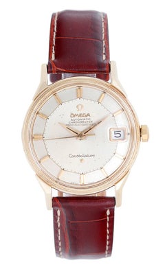 Omega Yellow Gold Constellation Pie Pan Automatic Wristwatch