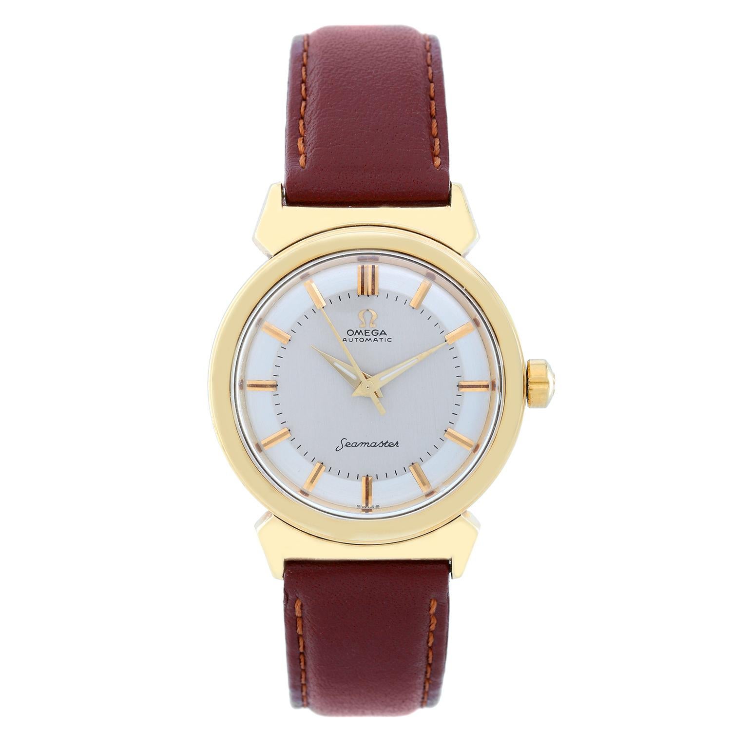 Men's Omega yellow gold-filled Seamaster Automatic Wristwatch