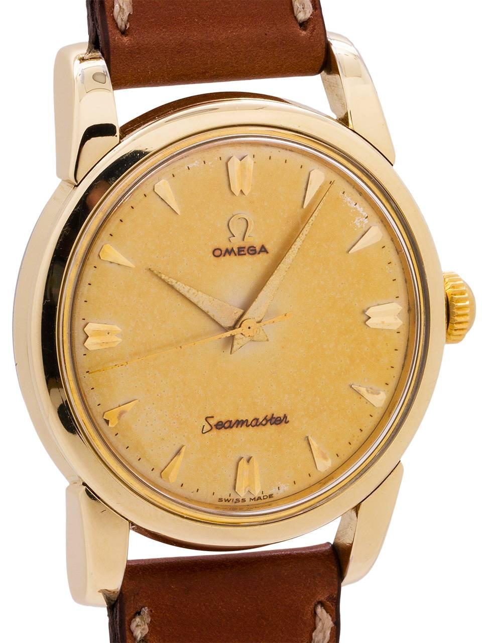 1950s omega seamaster gold