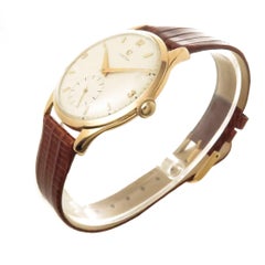 Omega Yellow Gold Oversized Manual Wind Wristwatch, 1940s