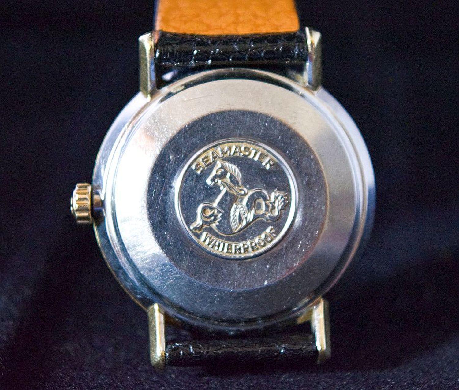 OmegaSea Master De Ville calendar automatic gold capped black dial For Sale 2