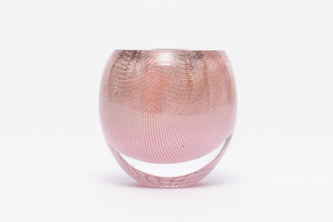 Omer Arbel Unique Copper Mesh Glass Vases OA84  For Sale 7