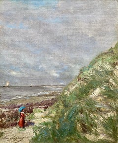 'By the Sea' by Omer Coppens (Dunkirk 1864 –  1926 Ixelles) French-Belgian