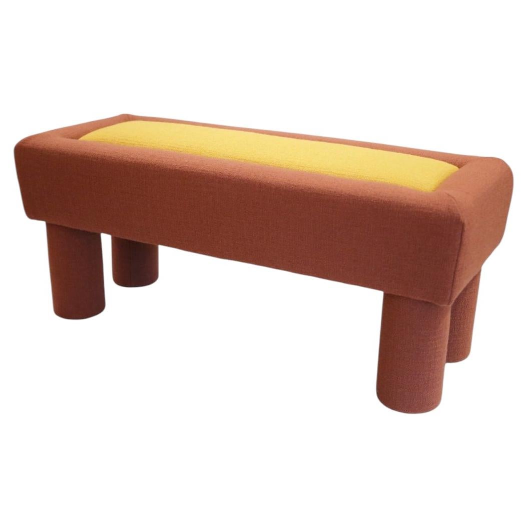 Omera Bench in Solid Beech, Particle Board and HR Foam by POPUS EDITIONS For Sale