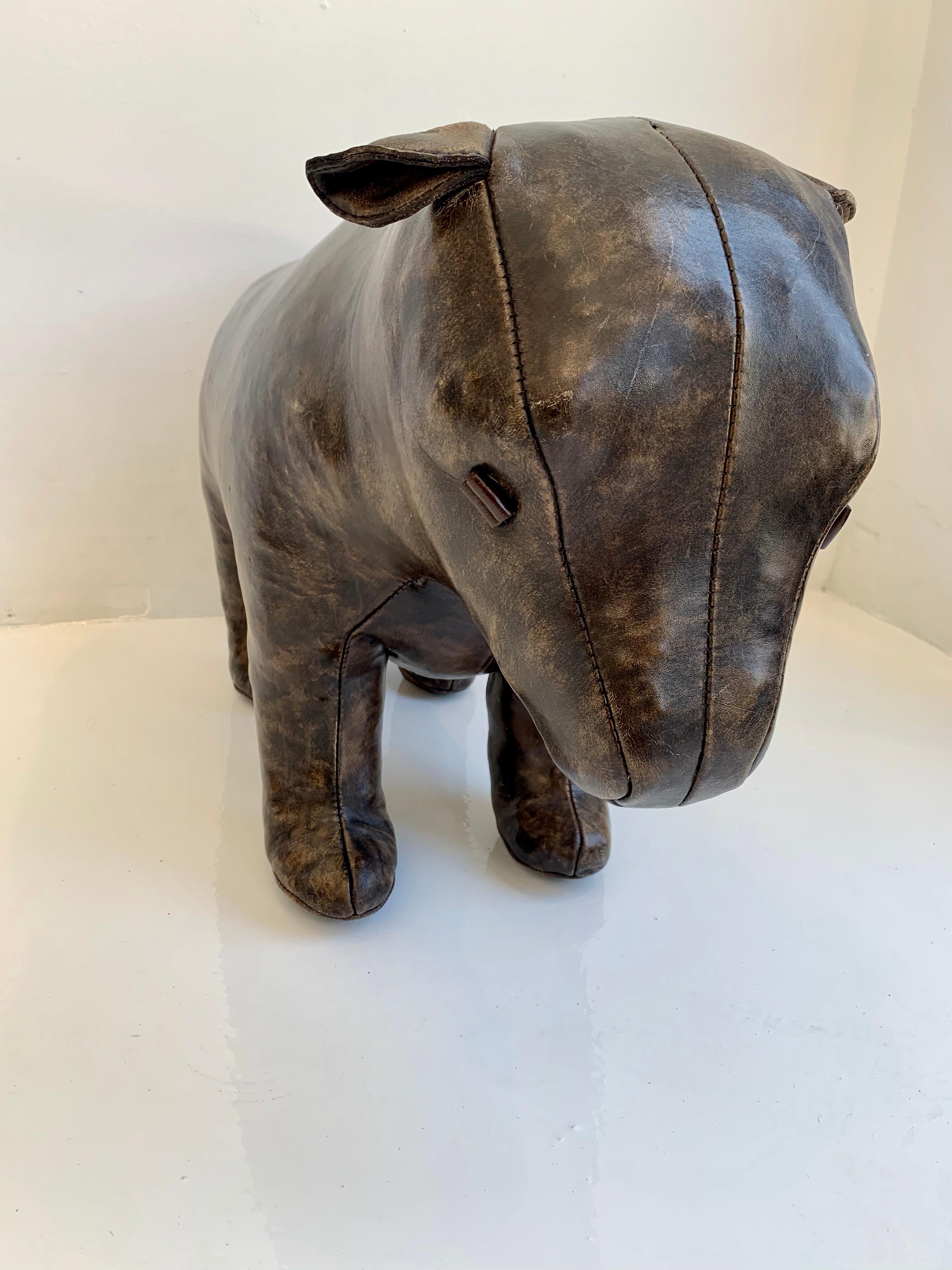 Omersa Leather Bear In Good Condition In Los Angeles, CA