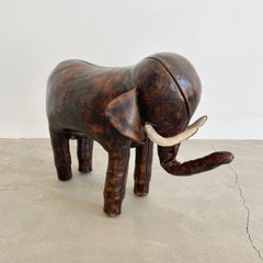 Omersa Leather Elephant Ottoman for Abercrombie & Fitch, 1960s England