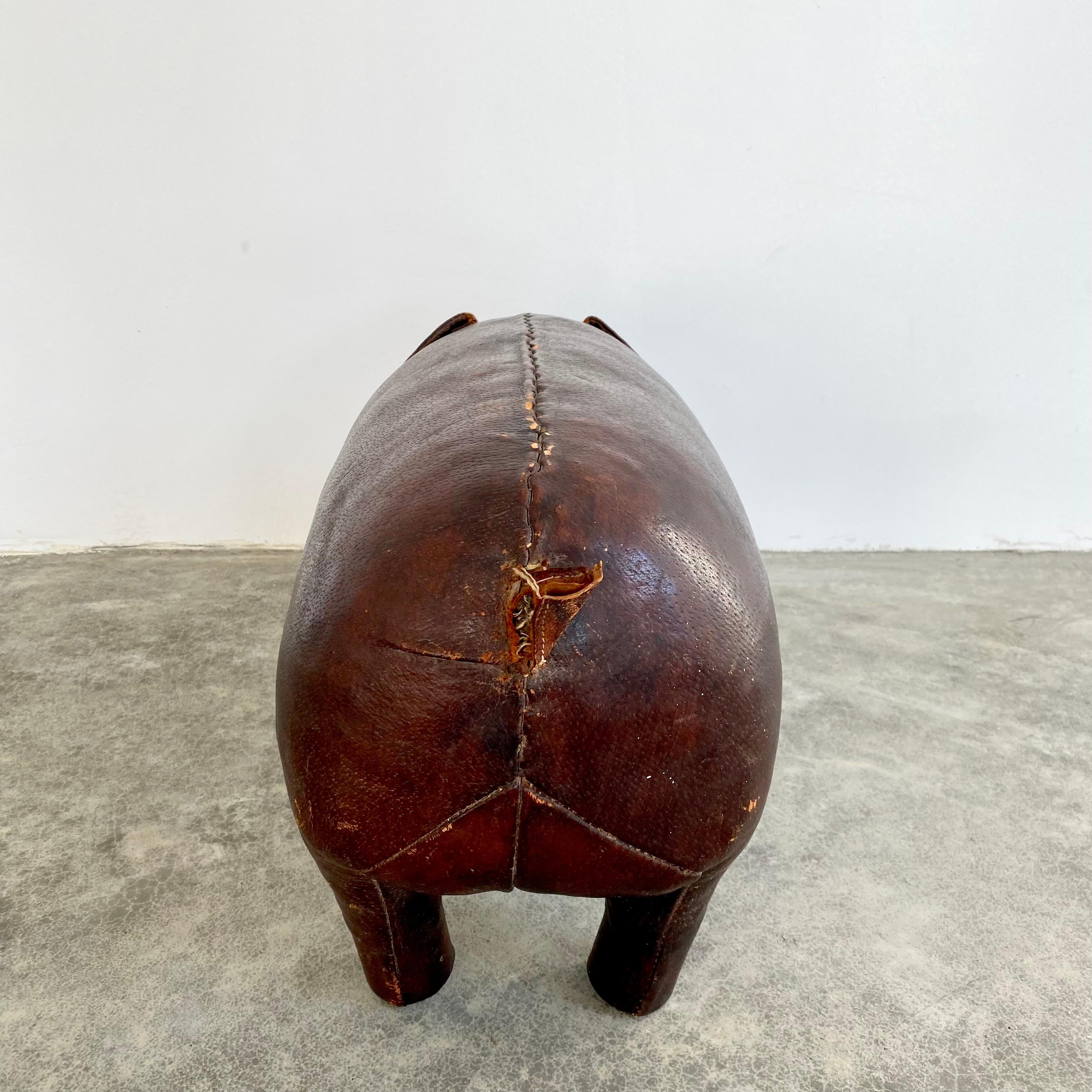 Mid-20th Century Omersa Leather Pig For Sale