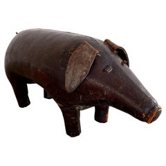 Vintage Omersa Leather Pig