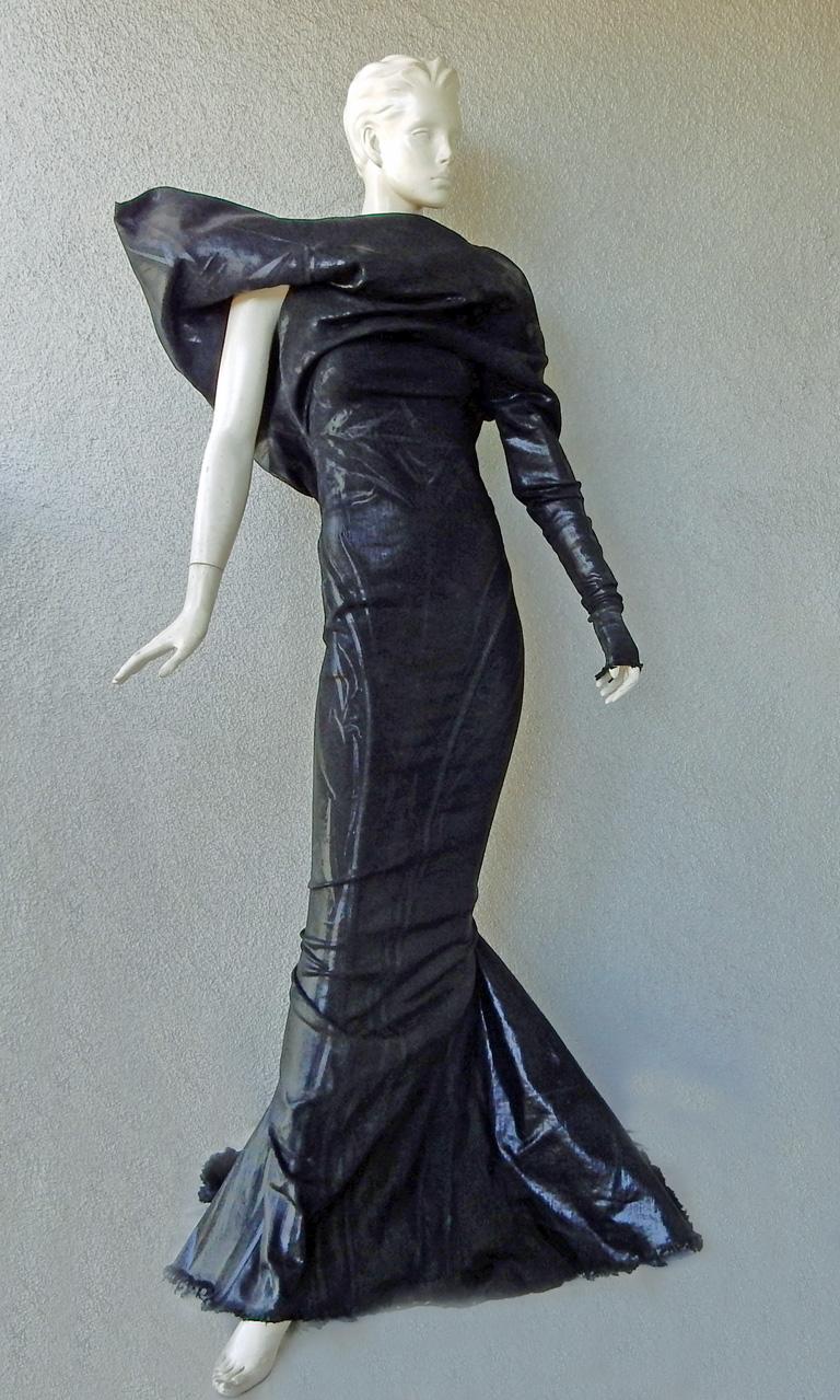 rick owens silver dress