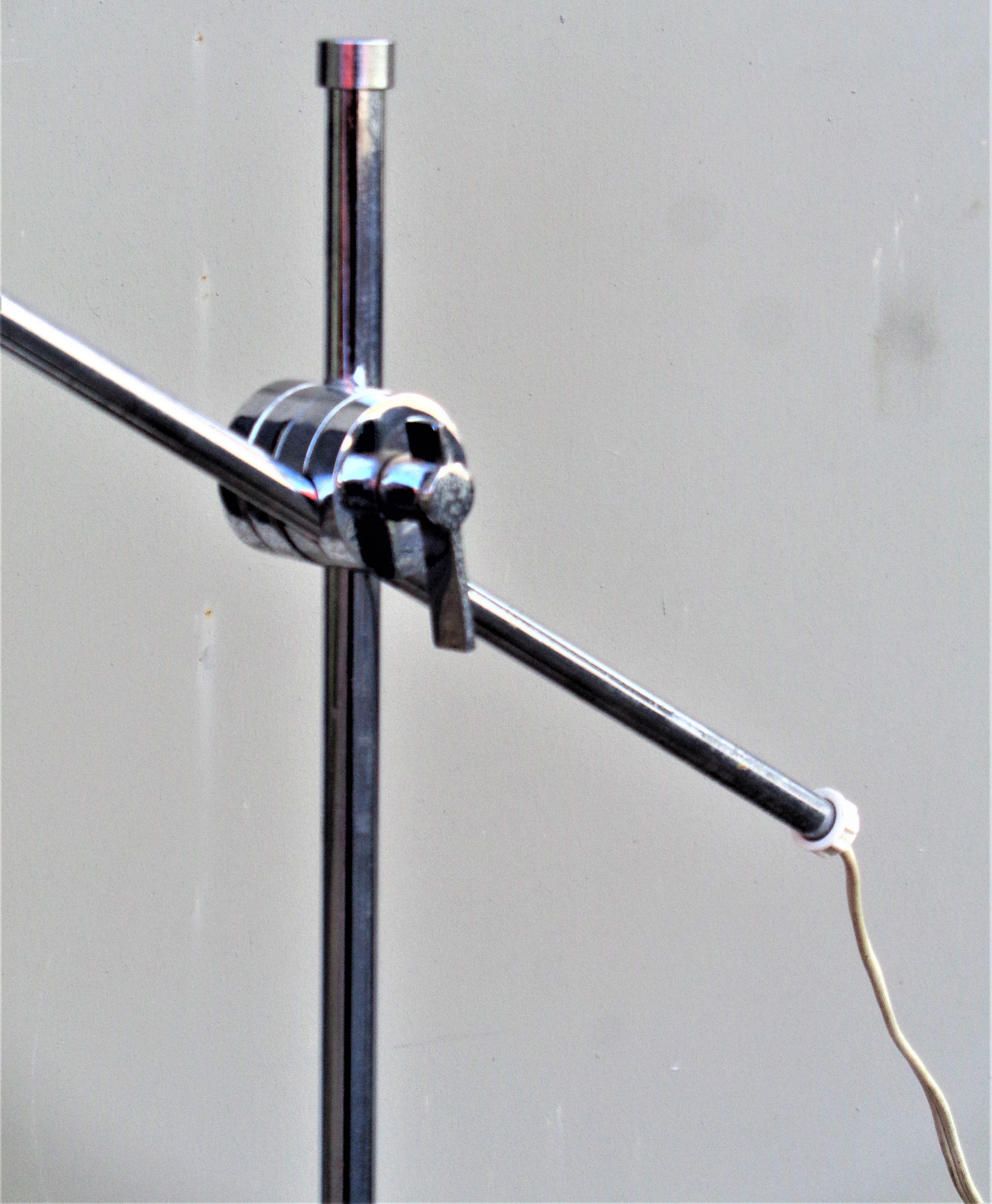OMI Adjustable Arm Floor Lamp, Circa 1960 6