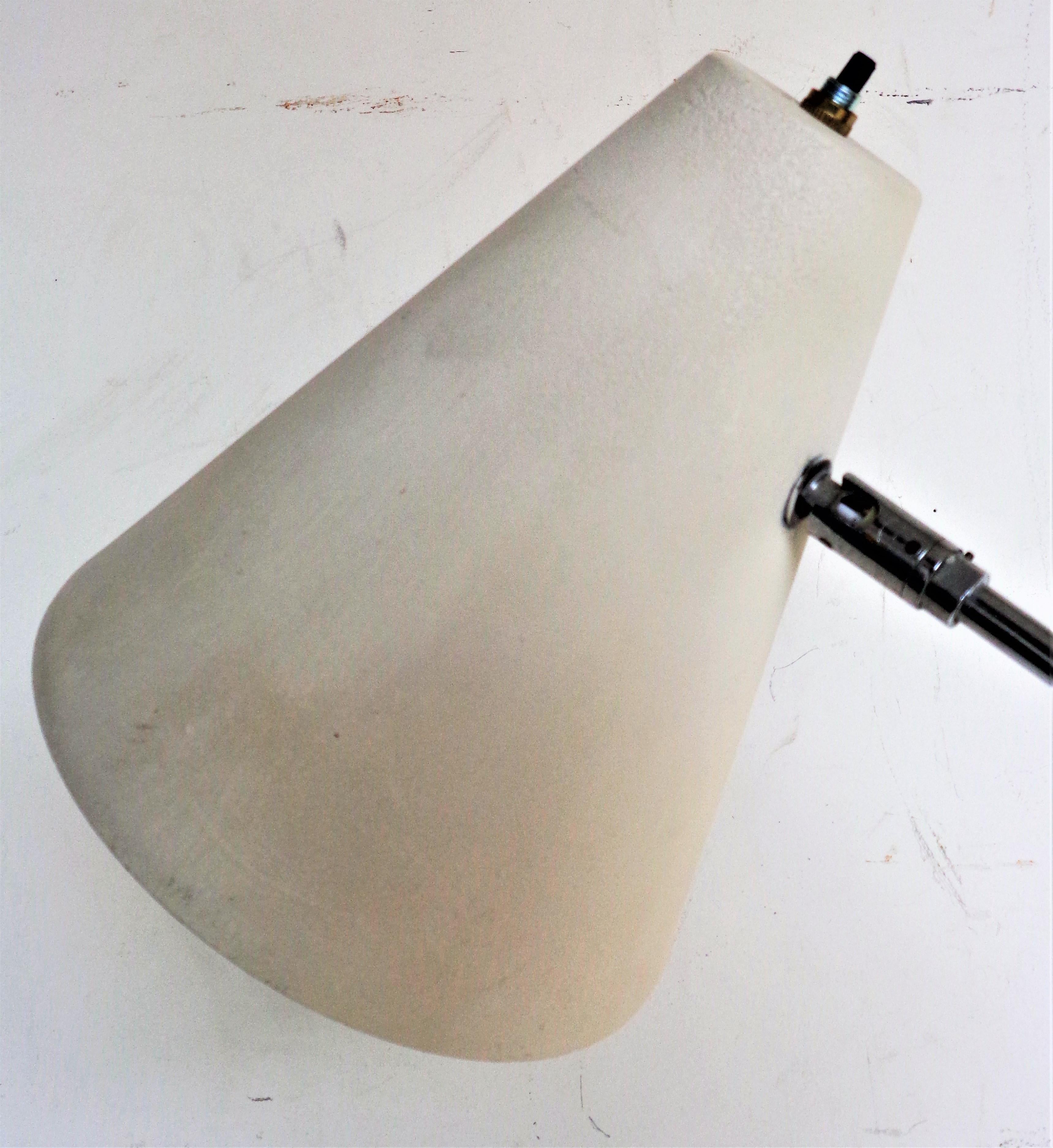 OMI Adjustable Arm Floor Lamp, Circa 1960 In Good Condition In Rochester, NY