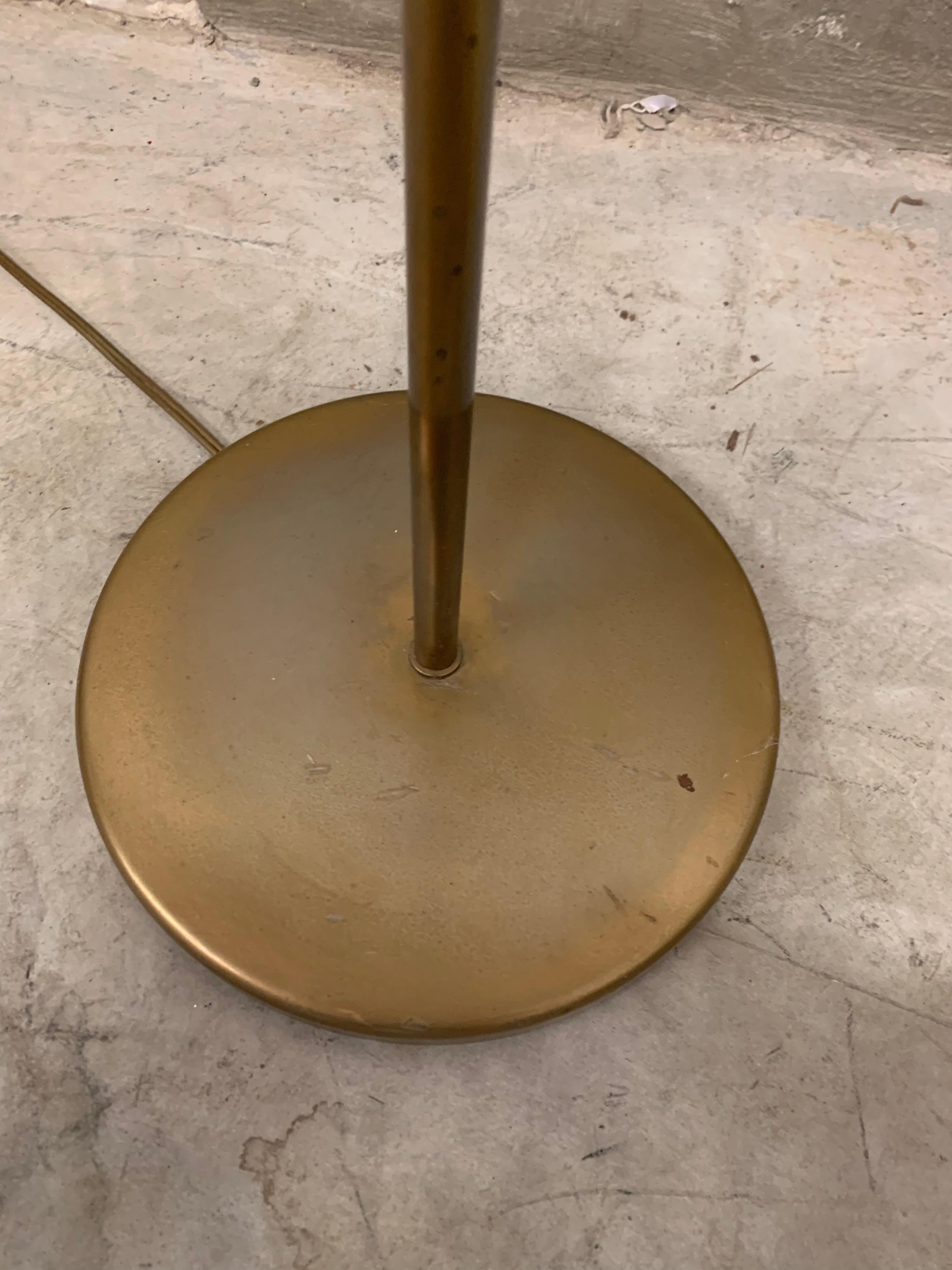 Mid-Century Modern OMI Koch & Lowy Floor Lamp, Brass, 1960s