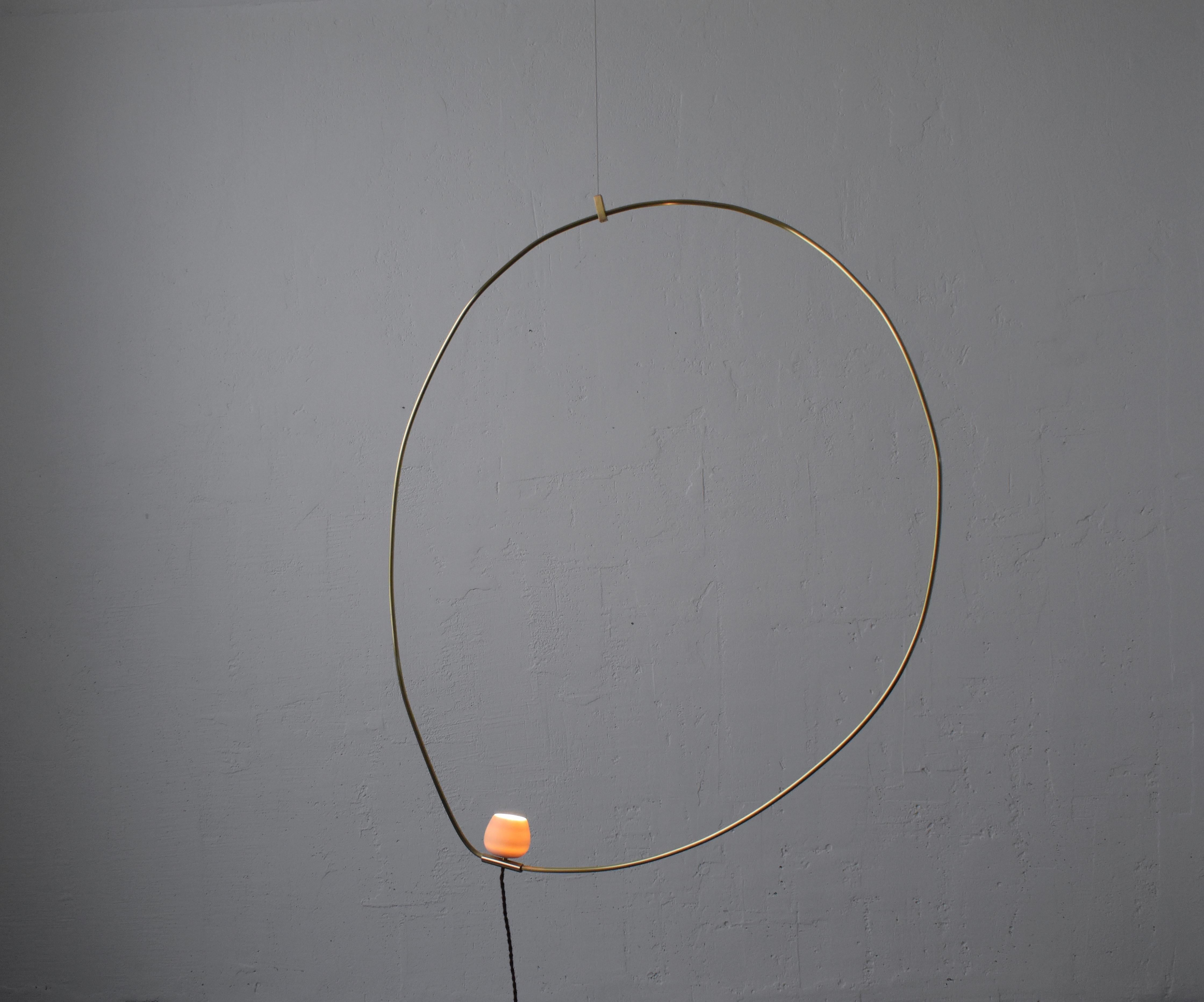 Omicron Brass Hanging Light Objects for Objects for Periclis Frementitis Neuf - En vente à Geneve, CH