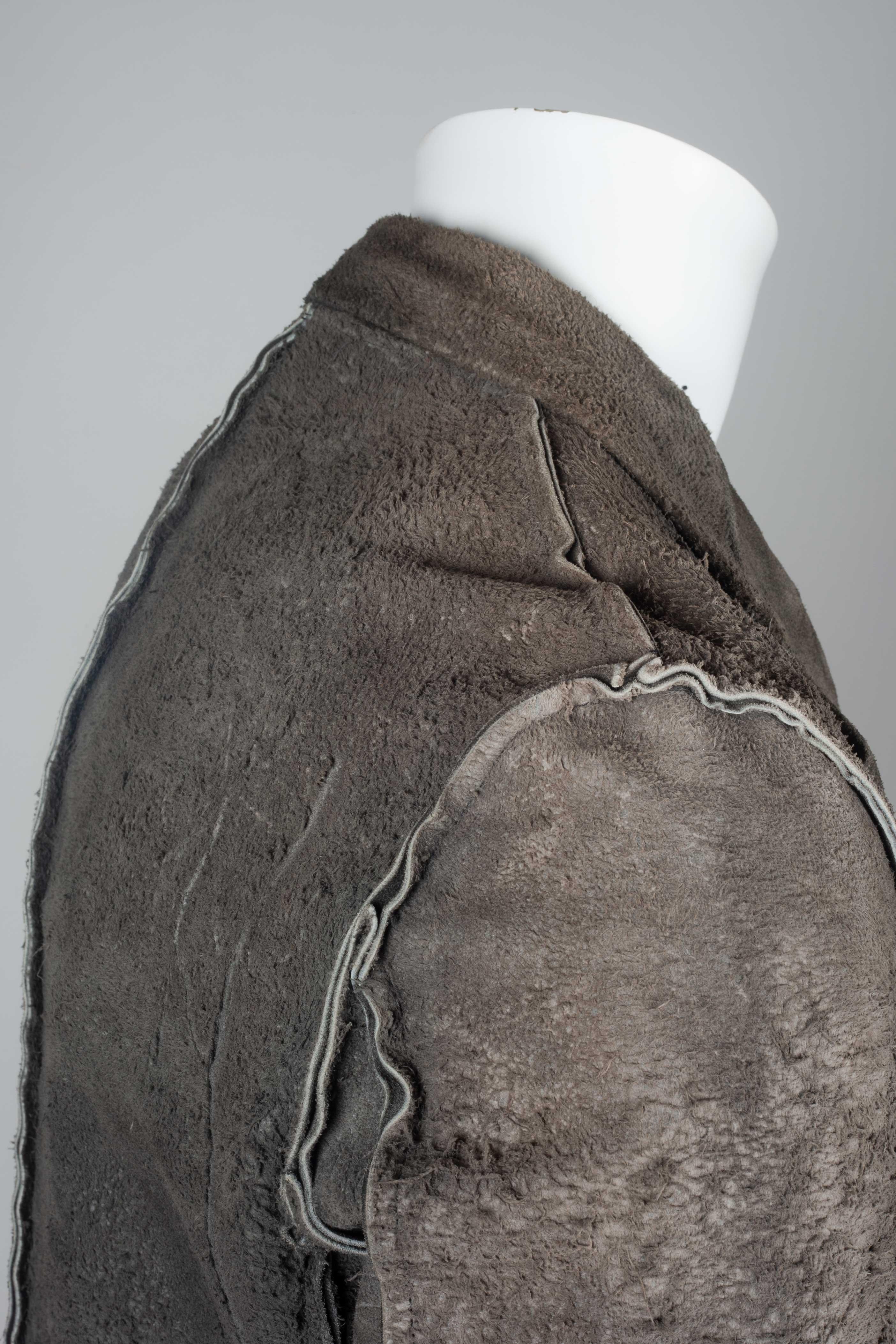 omme des Garçons Distressed Leather Single-Breasted Jacket, 2002 5