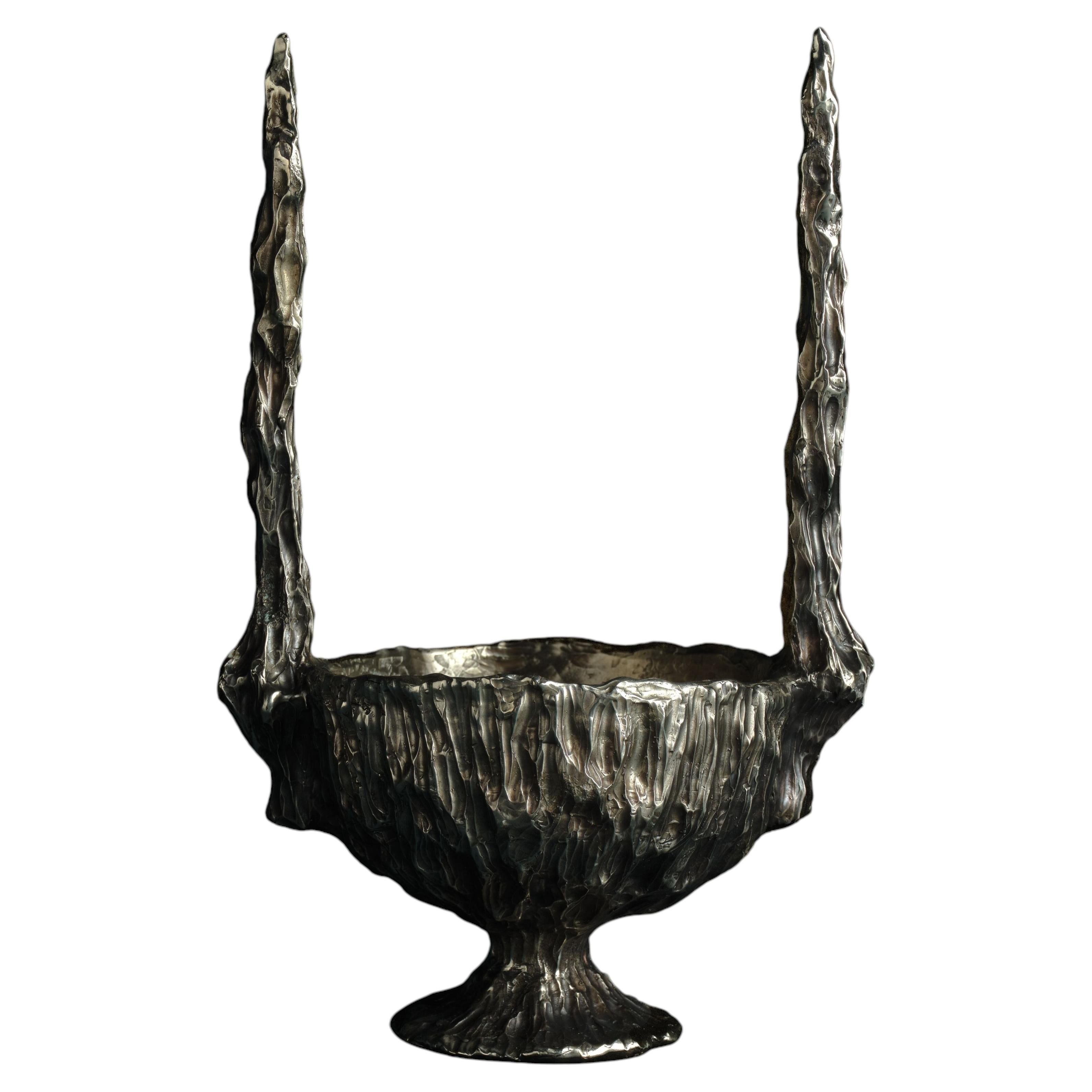 Omnia Vanitas Vanité 10 Candelabra in Patinated Cast Bronze by William Guillon