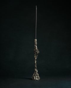 Omnia Vanitas Vanité 3 Candelabra in Patinated Cast Bronze by William Guillon
