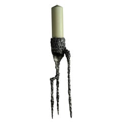 Omnia Vanitas Vanité 32 Candelabra in Patinated Cast Bronze by William Guillon